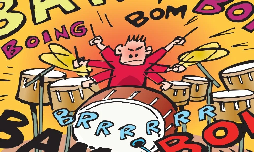 Drumming is in the ear of the beholder