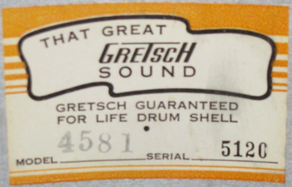 Cross-Use of Paper Labels and Serial Numbers in Gretsch Guitars, Banjos and Drums in the  Early 1970s