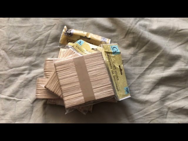 How to make a snare drum out of popsicle sticks