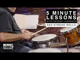 Five minute Lessons with George Lawrence - 6 and 3 Stroke Rolls