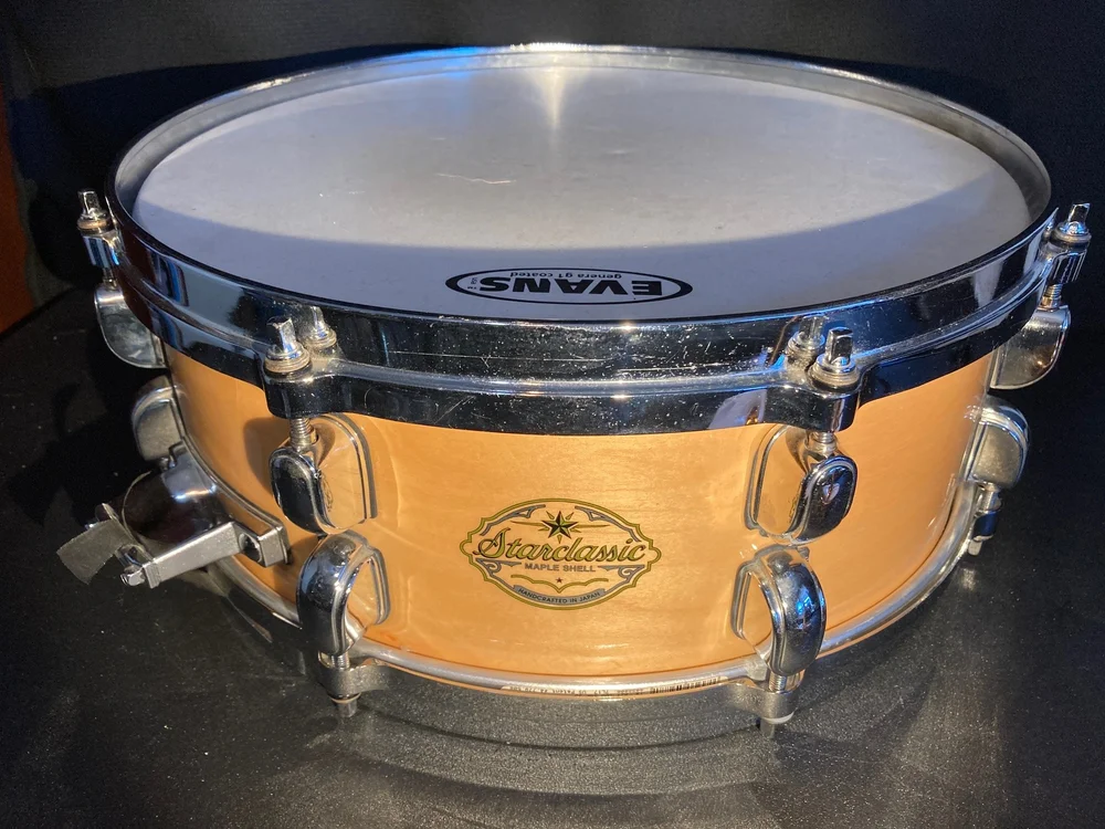 For Sale: Tama Starclassic 5.5 x 14 maple snare clear lacquer