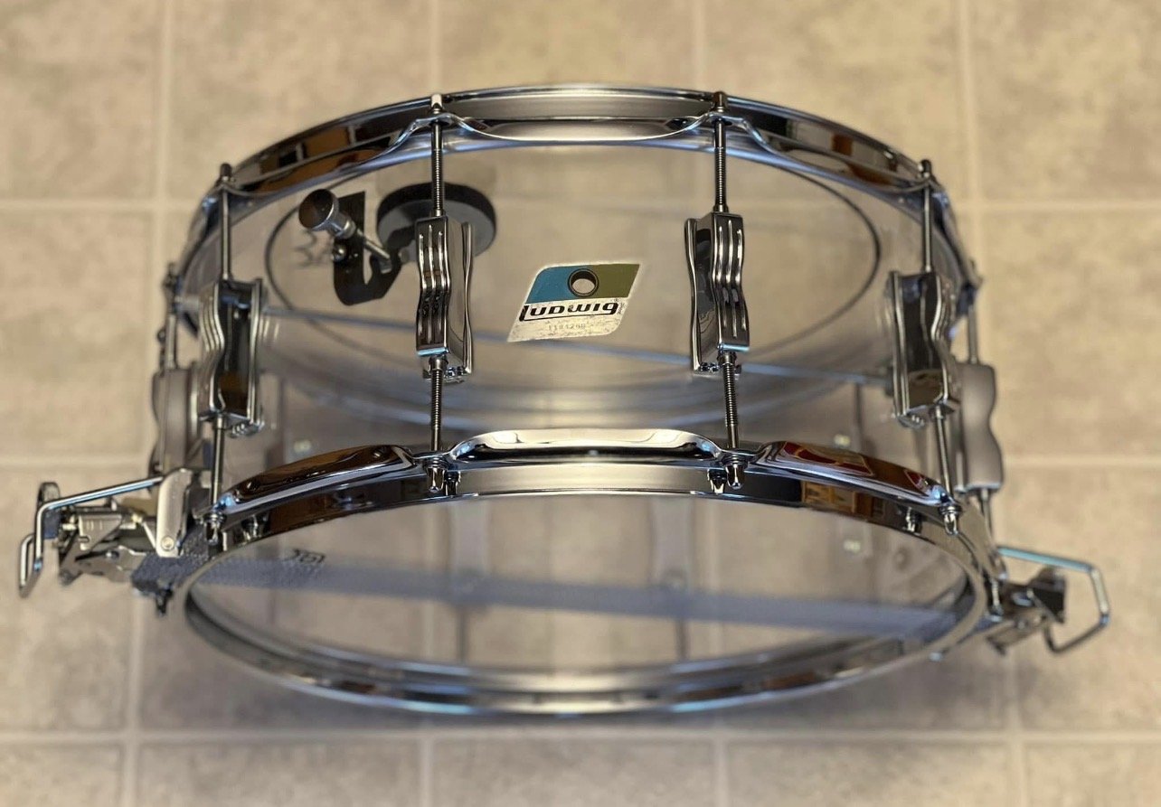 1970s 6.5 x14 Vistalite Super Sensitive Snare