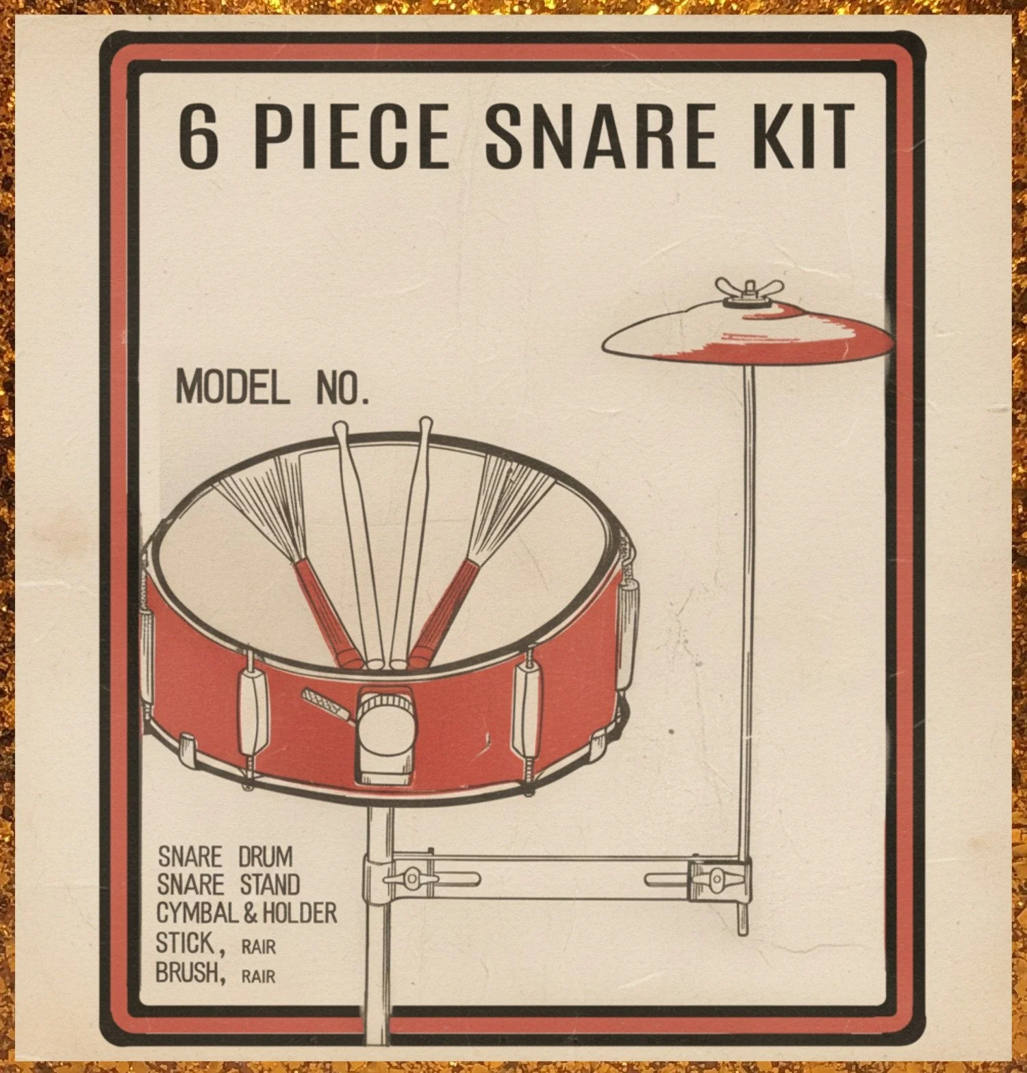 6 Piece Snare Kit By Hoshino