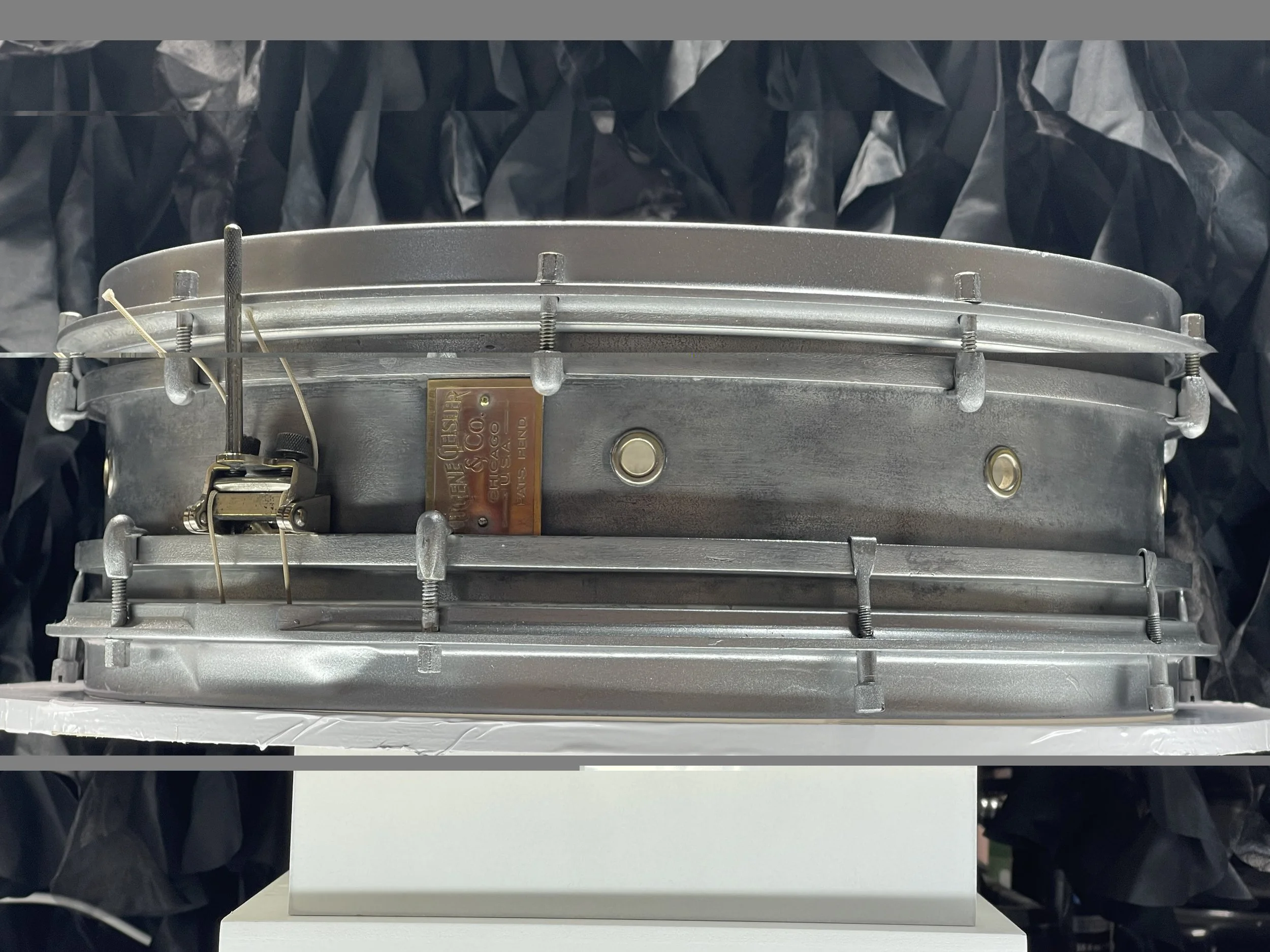 Cast From the Jazz Age - 1920s Geisler cast aluminum snare drum