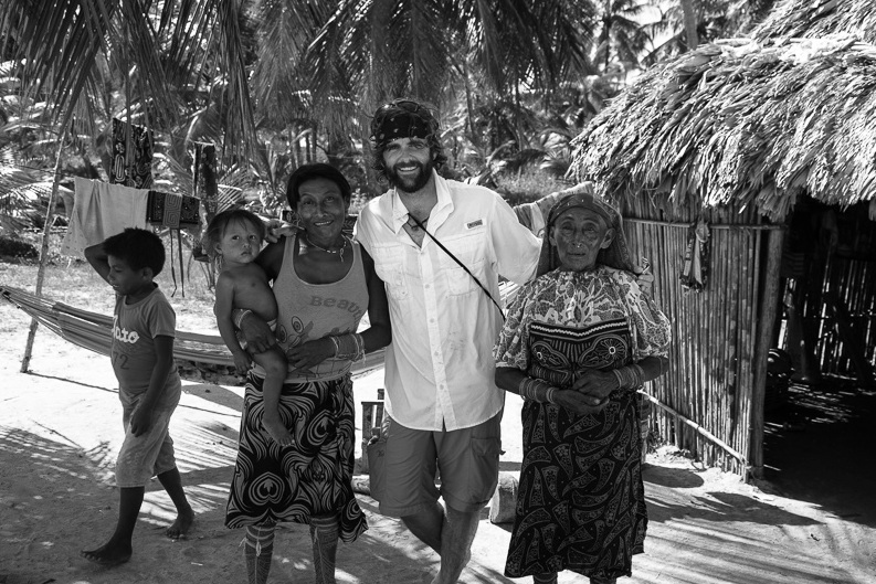  Visting with Kuna natives in the San Blas Islands during a shoot in the Caribbean. Photo: Scott Hardesty www.scotthardestymedia.com 