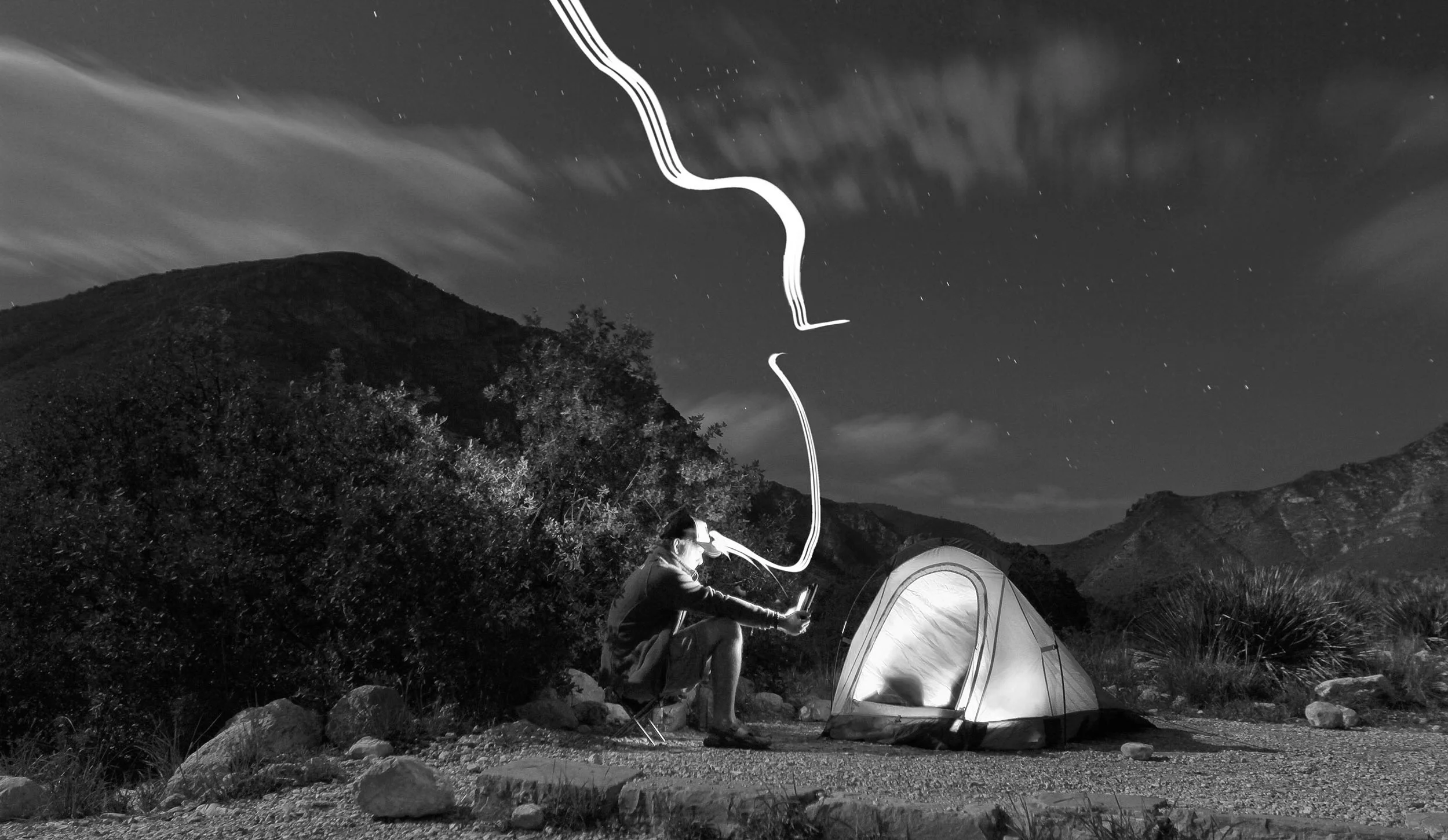 On assignment in Guadalupe Mountains National Park for Backpacker Magazine c: 2013