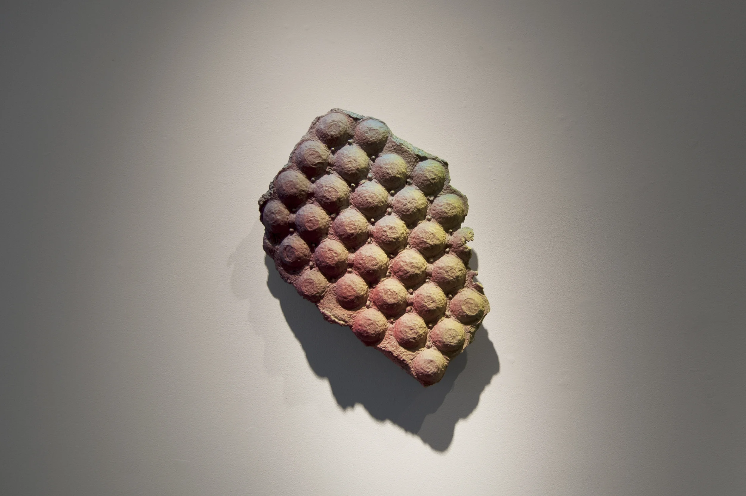 Zeugma (Pair) Concrete, wire mesh, space heater feet, spray paint. 13"x16"x4", 2015