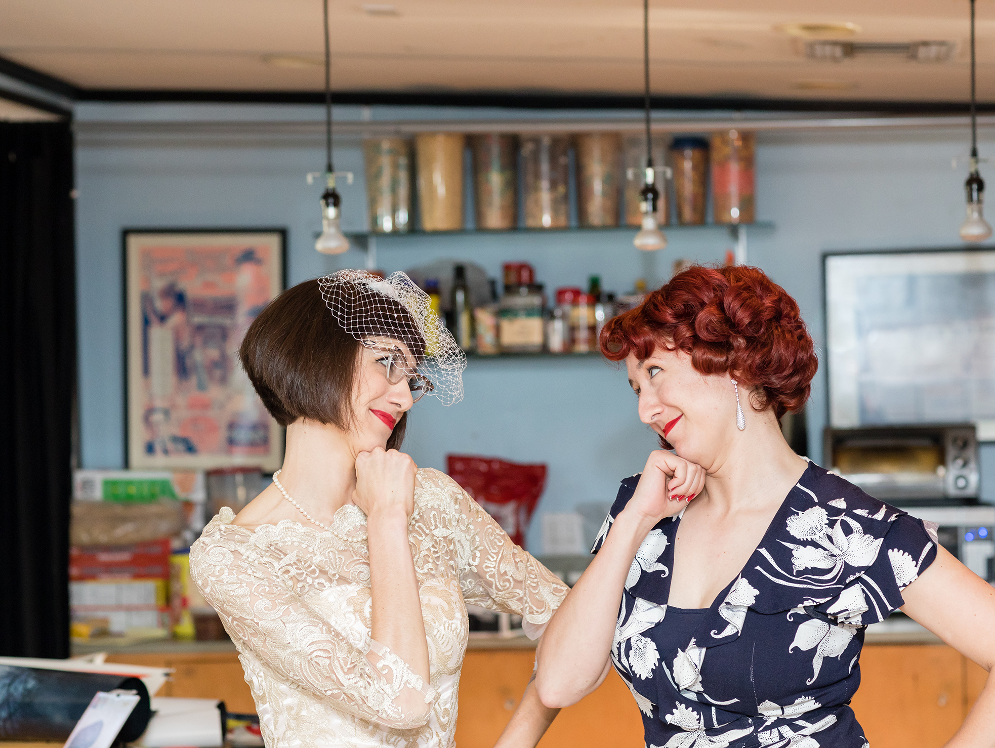 A "you complete me moment" between two cool sisters.