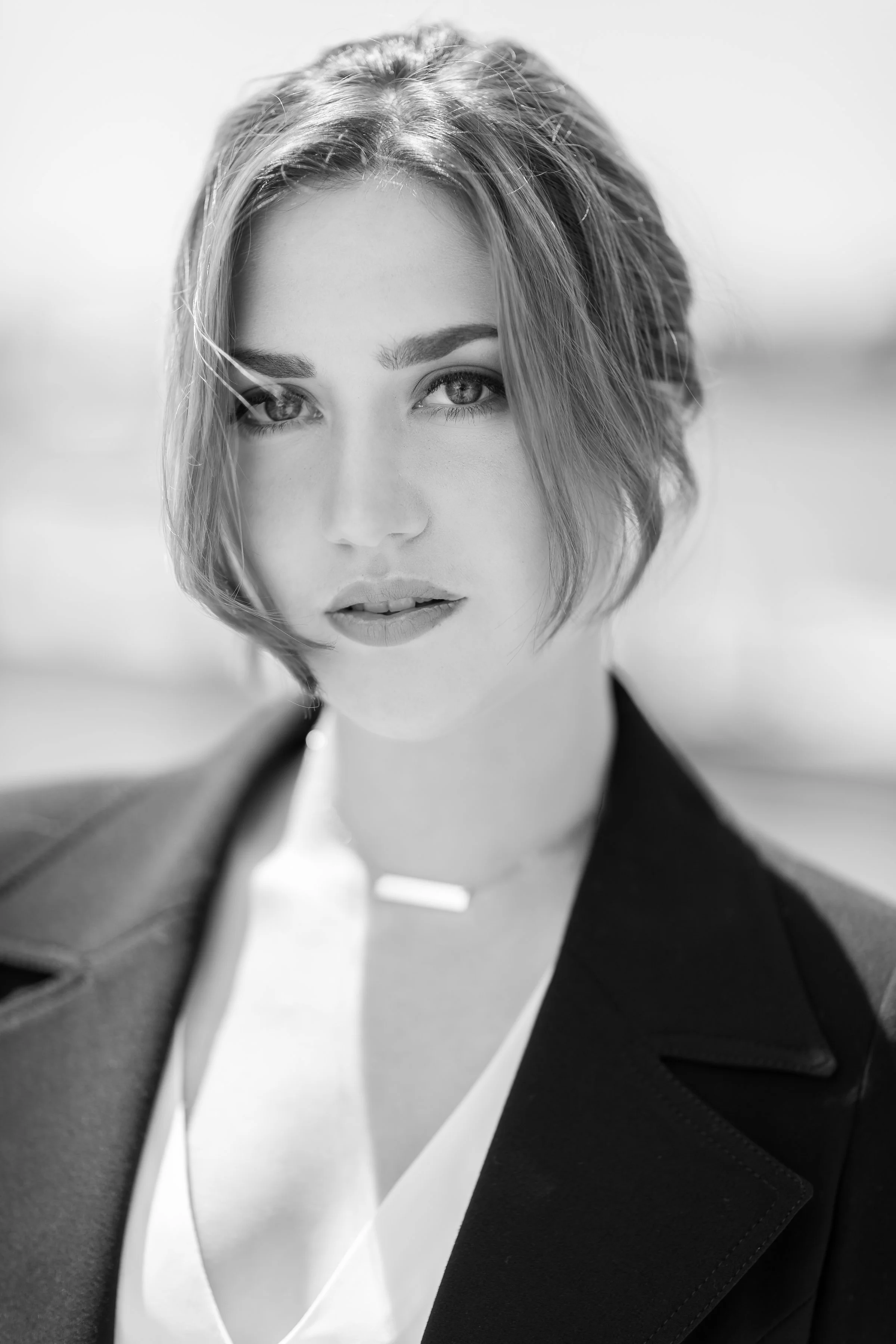 Beautiful Black and White headshot of young adult female model.jpg