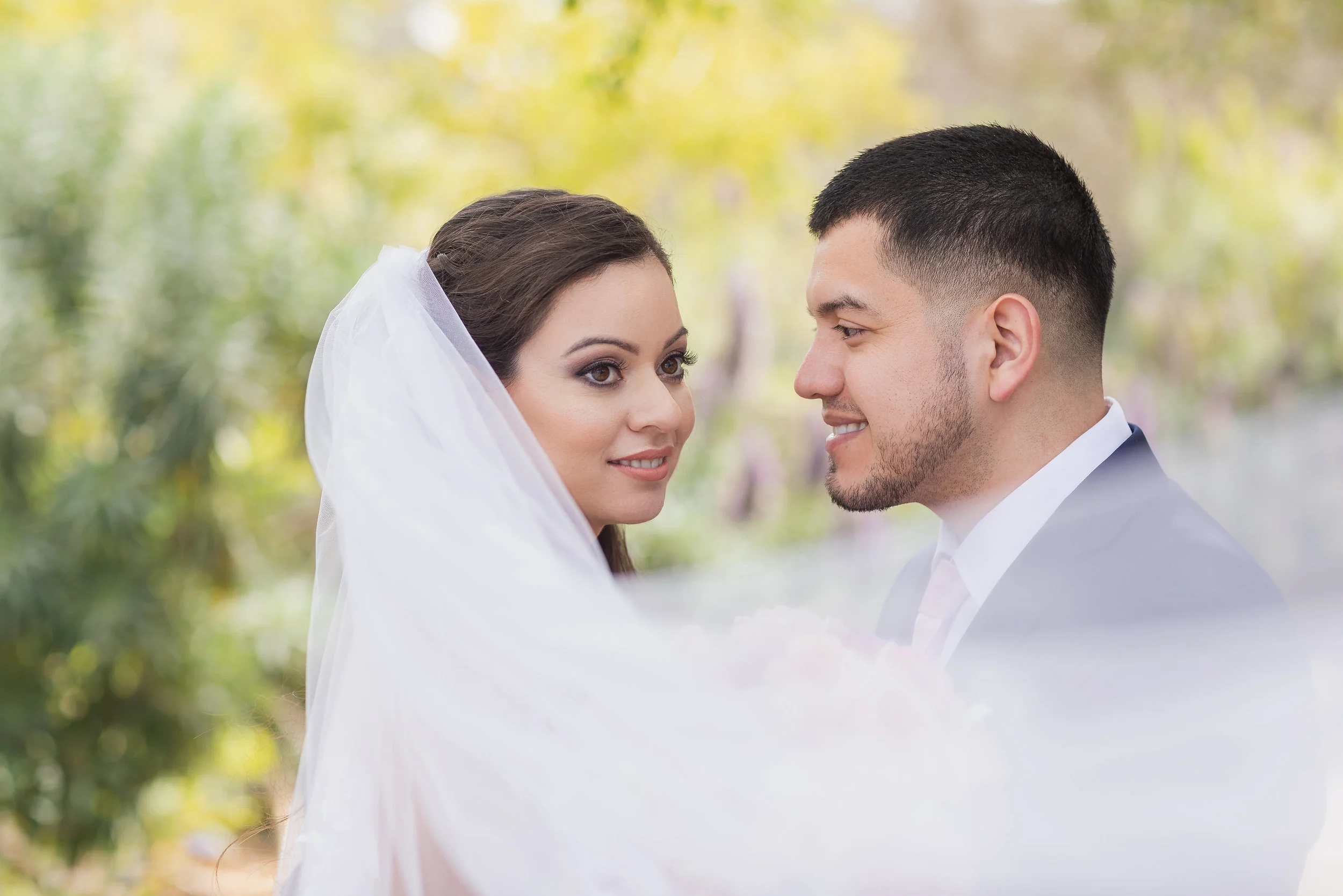 Bride and groom wrapped in veil.jpg
