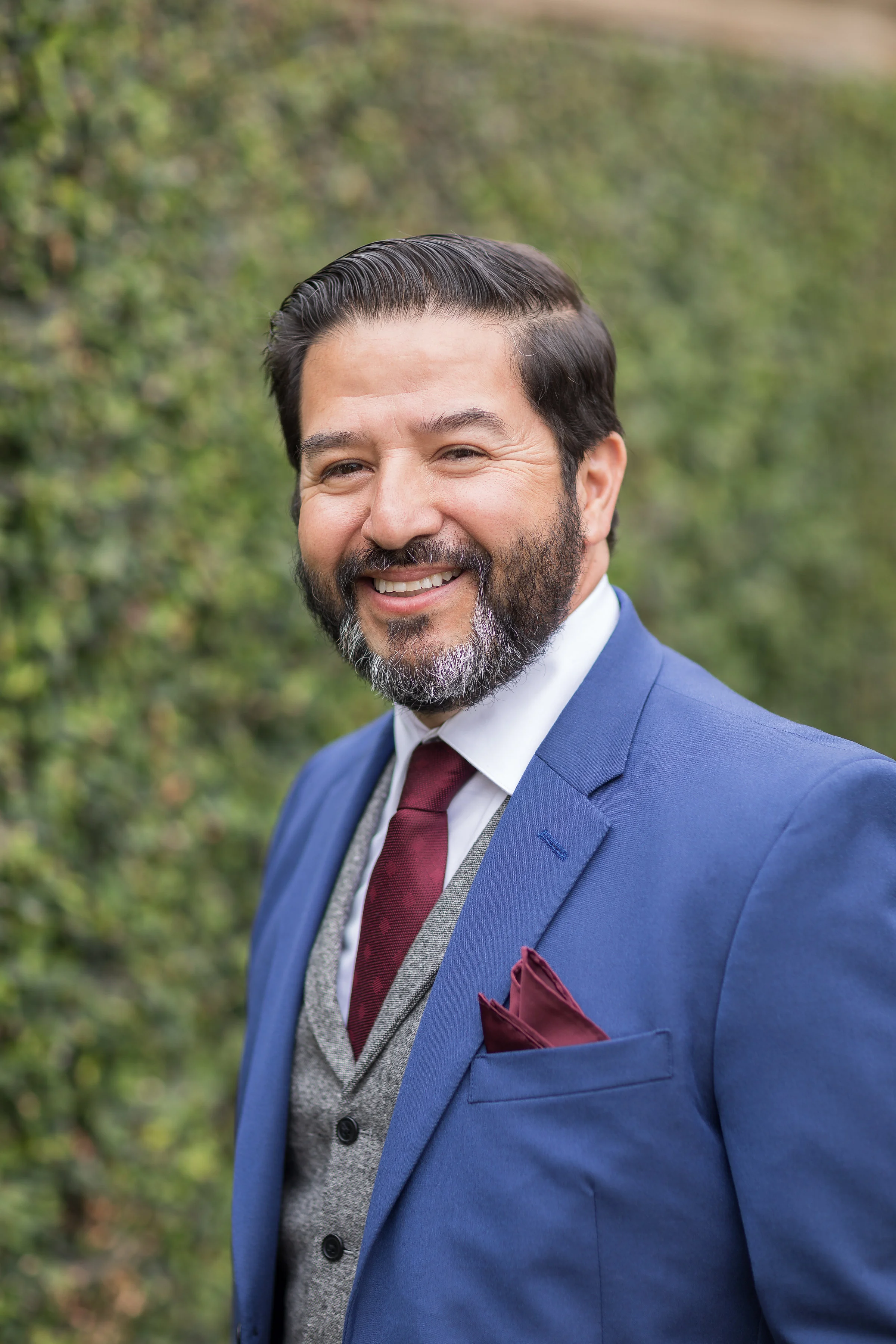 Photo of the Handsome Groom in his 2 piece blue suit.jpg