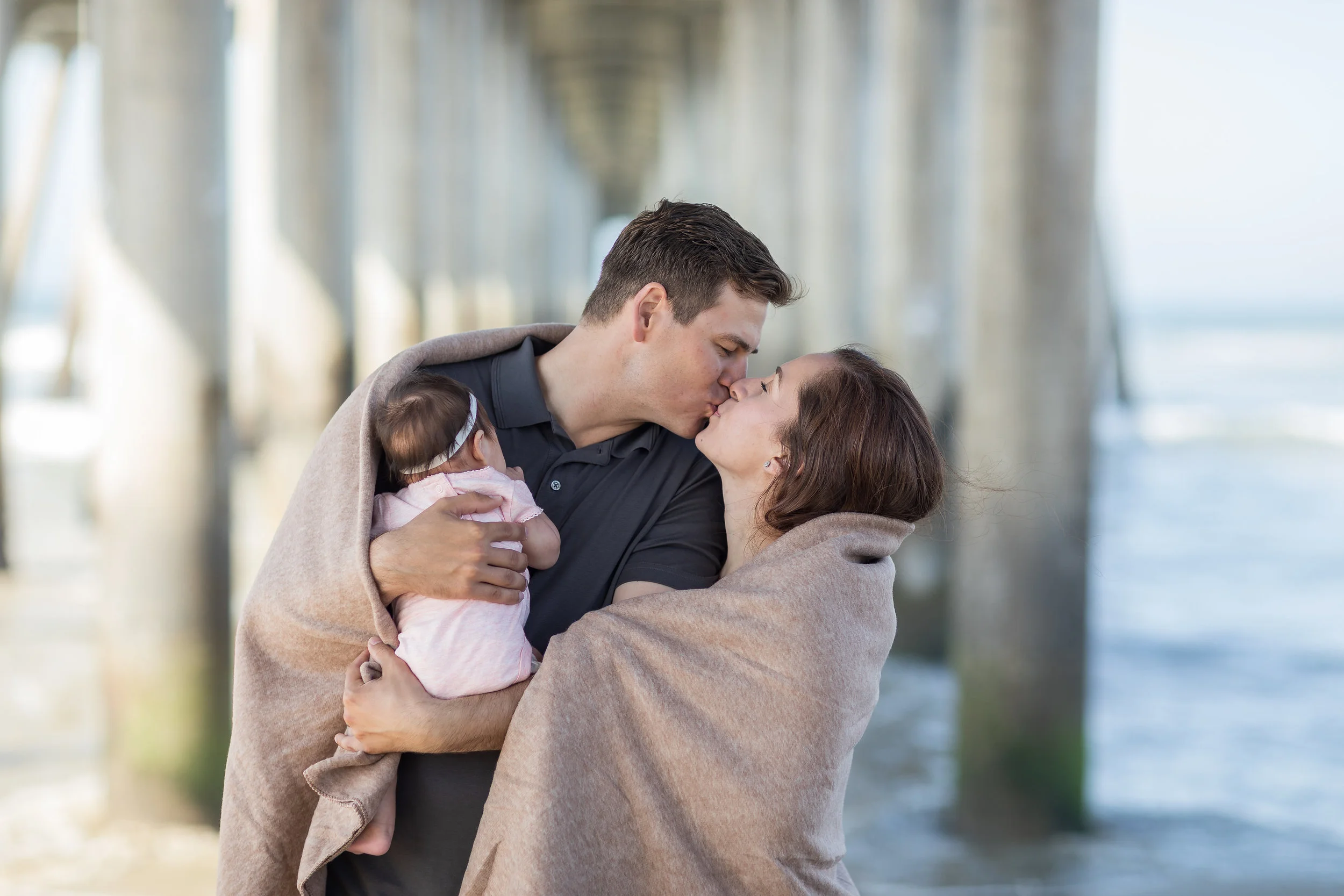 Family Photo under Huntington Beach Pier.jpg