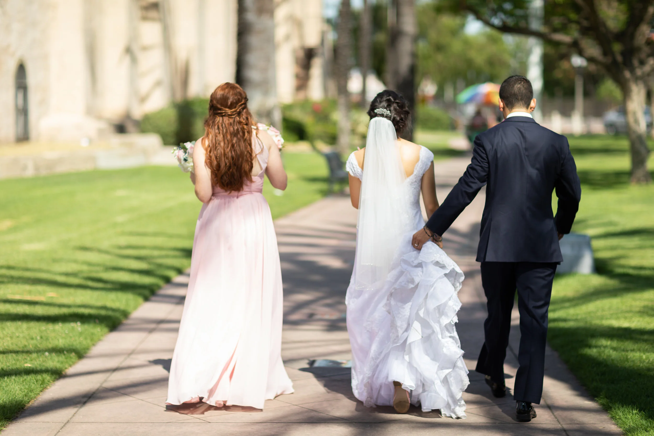 ! Bride and Groom walking toward forever.jpg