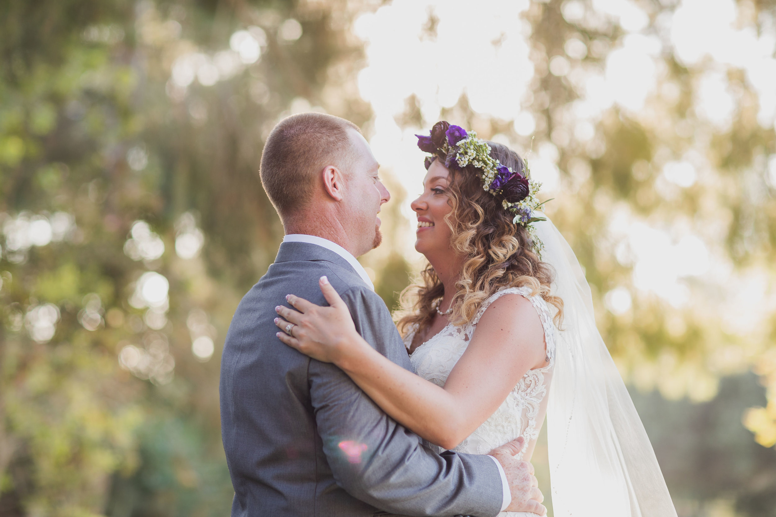 Bride and Groom with a little sunflare.jpg