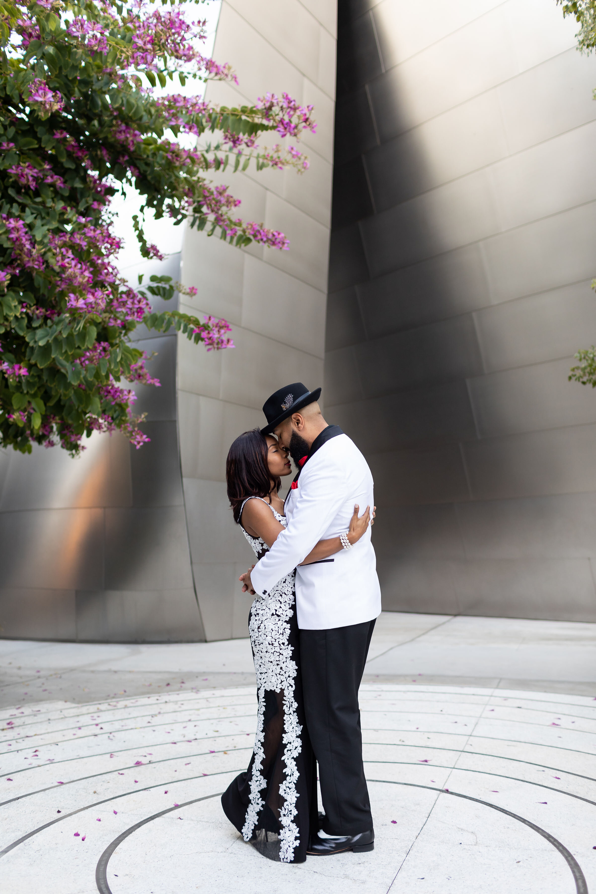 ! GQ Couple in Love at the Walt Disney Concert Hall Engagement Pictures.jpg