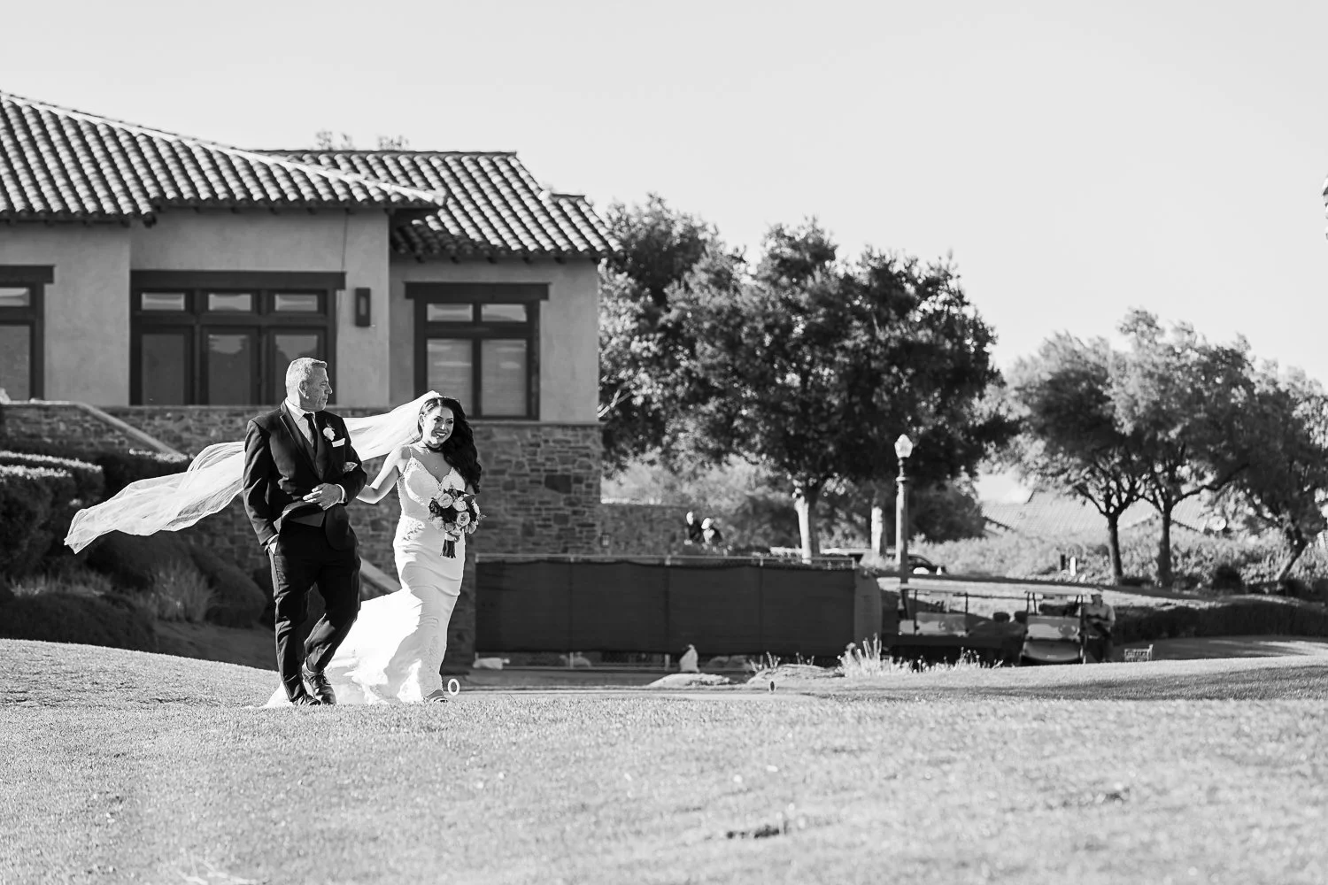 Bride during  processional