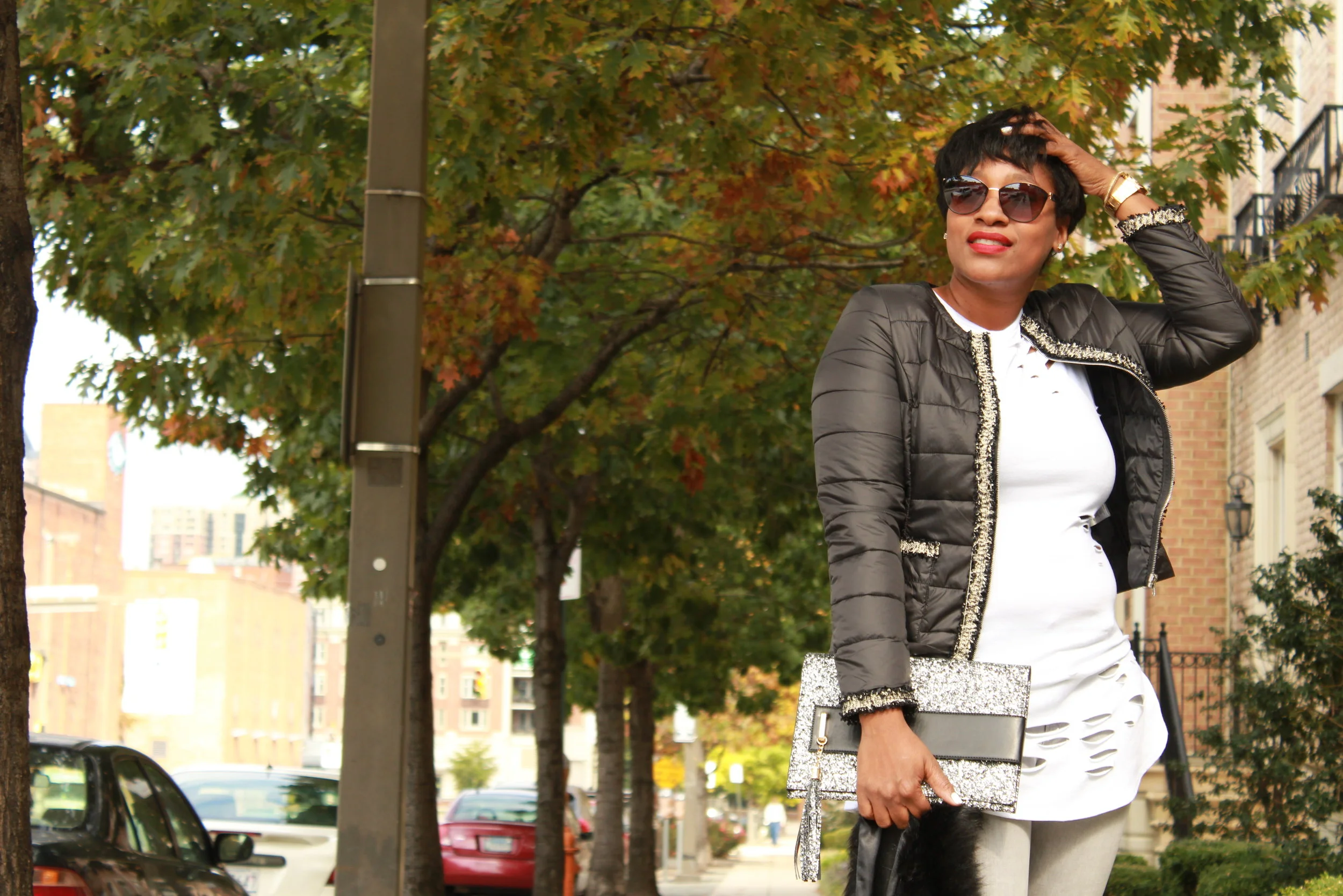 This sequin clutch was just an added bonus!!!