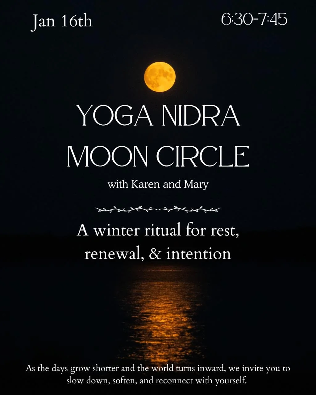 January 16: Yoga Nidra Moon Circle