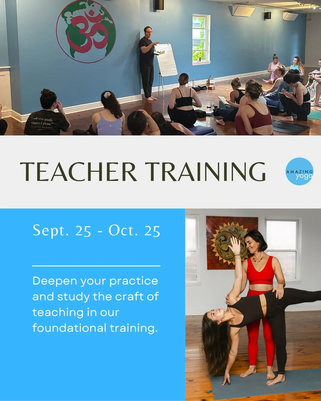 2026 Yoga Teacher Training⭐️ Sign up by May 25th and save $500 🎊Yoga teacher training isn&rsquo;t just about learning poses or sequencing a class&hellip; it&rsquo;s about stepping into your purpose. It&rsquo;s about deepening your own practice while