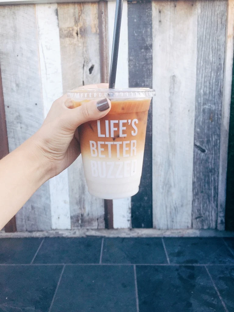 iced horchata latte from Better Buzzed coffee shop in Point Loma, San Diego | photo by Alex Hood for Tinted Green