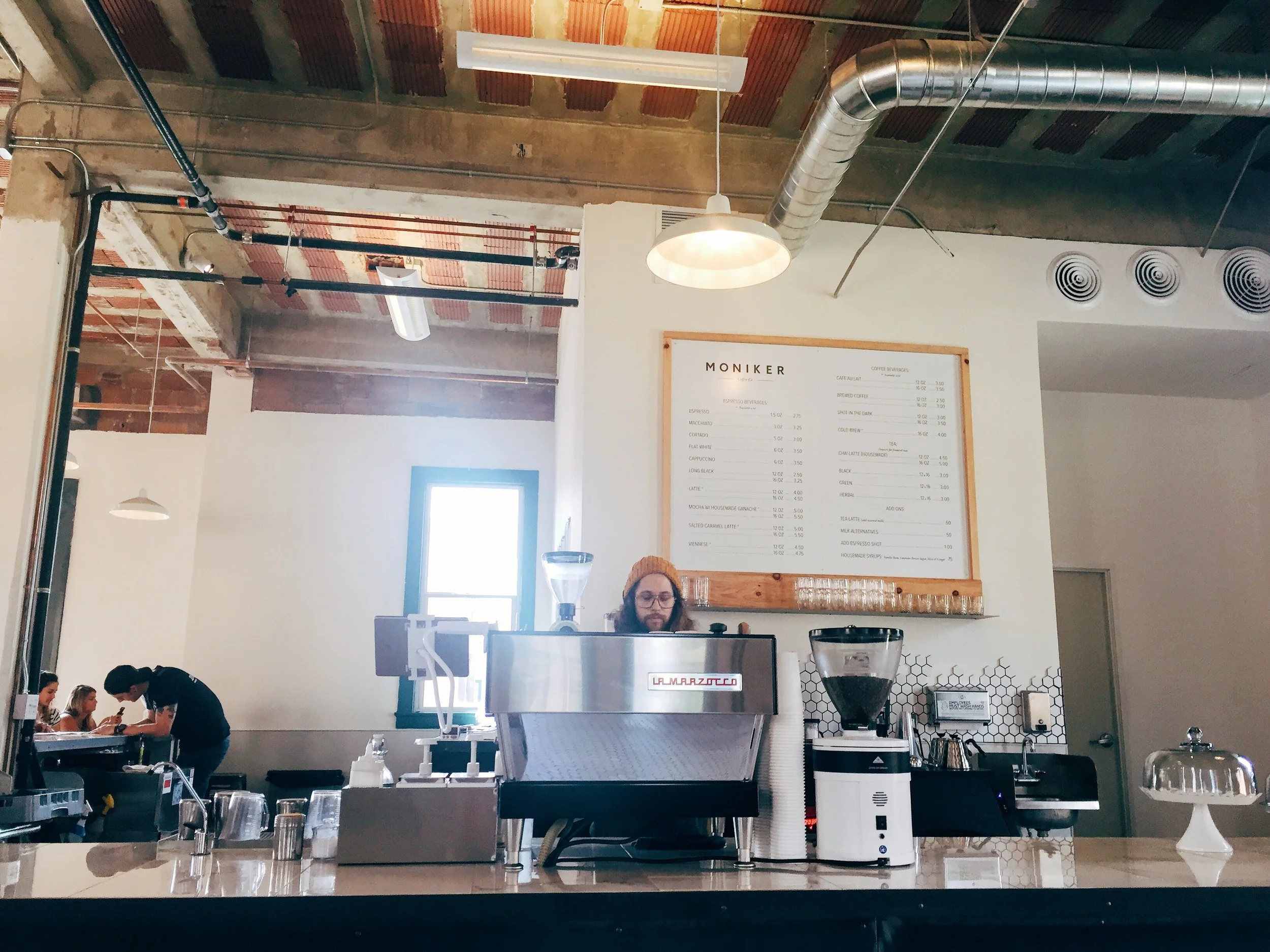 coffee bar at Moniker General in Liberty Station, San Diego