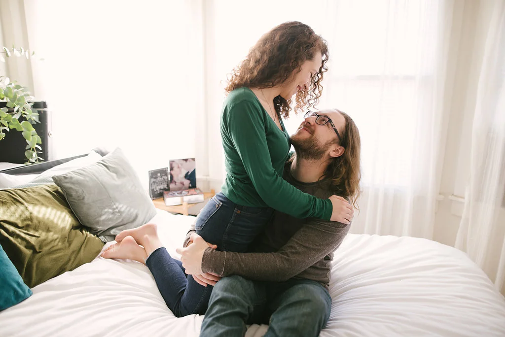 Chloe Ramirez photography | in home session in Sacramento, CA | tinted green