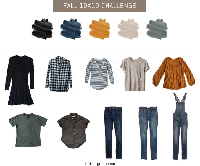 fall 2018 10x10 challenge, 10 pieces 10 outfits, 10 items 10 ways, capsule wardrobe challenge, fall style, minimalist closet