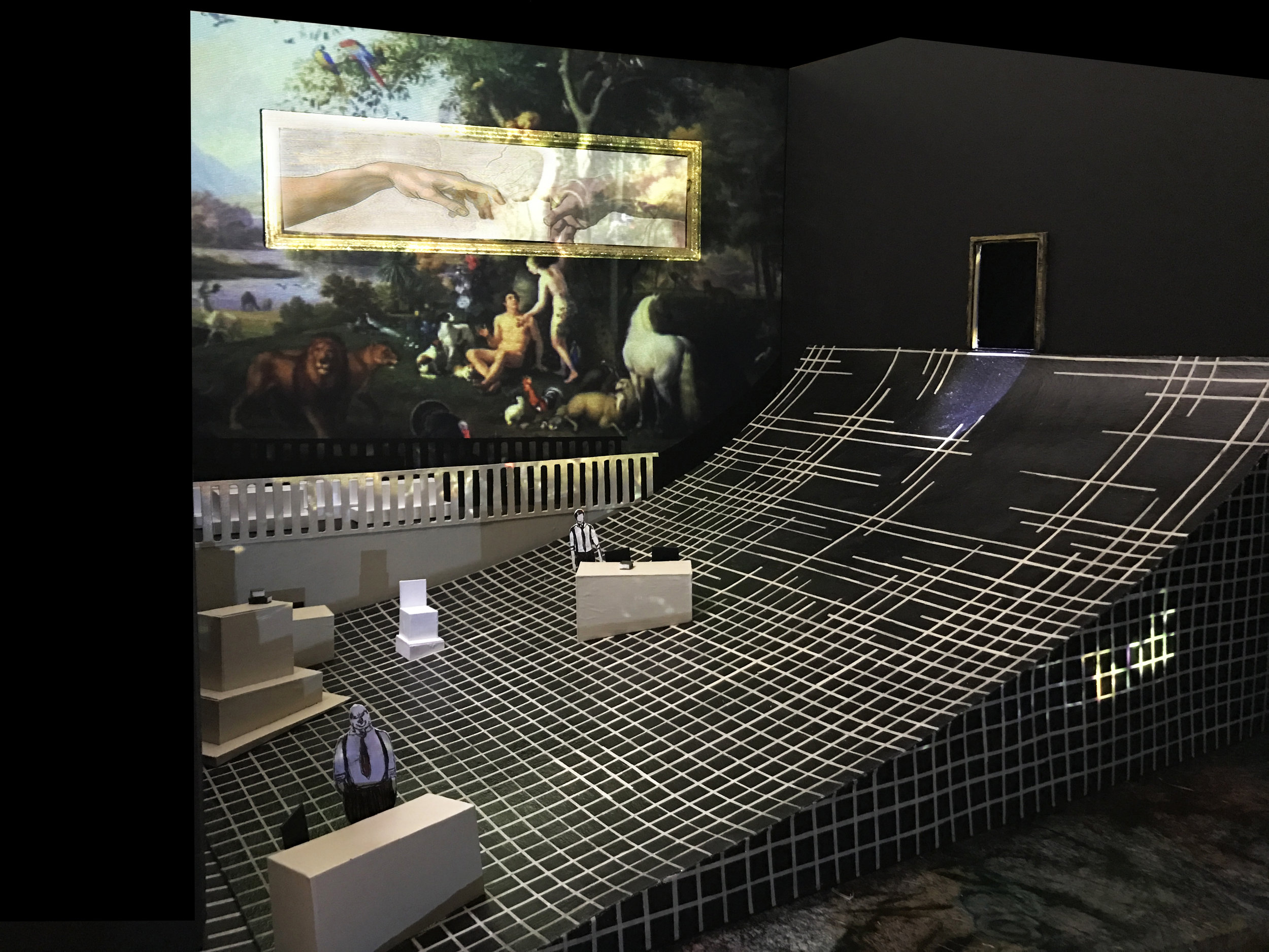  Courtroom design for Act 2 Scene 2 