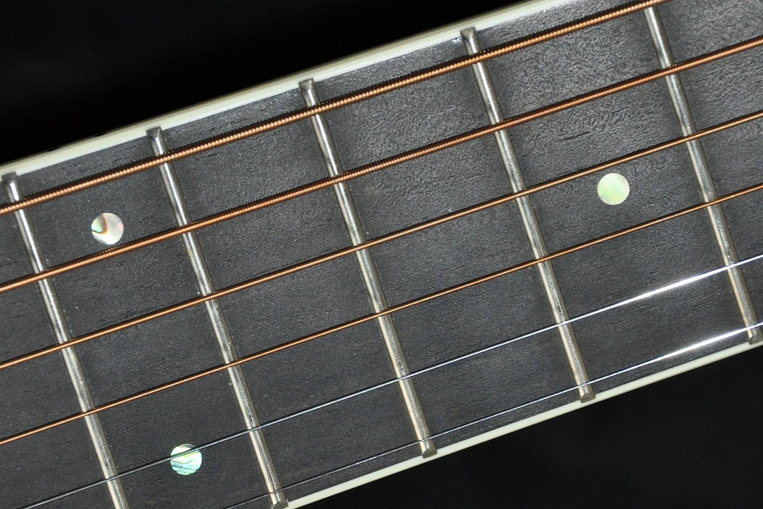 Ebenholz-Griffbrett ( ebony fretboard )