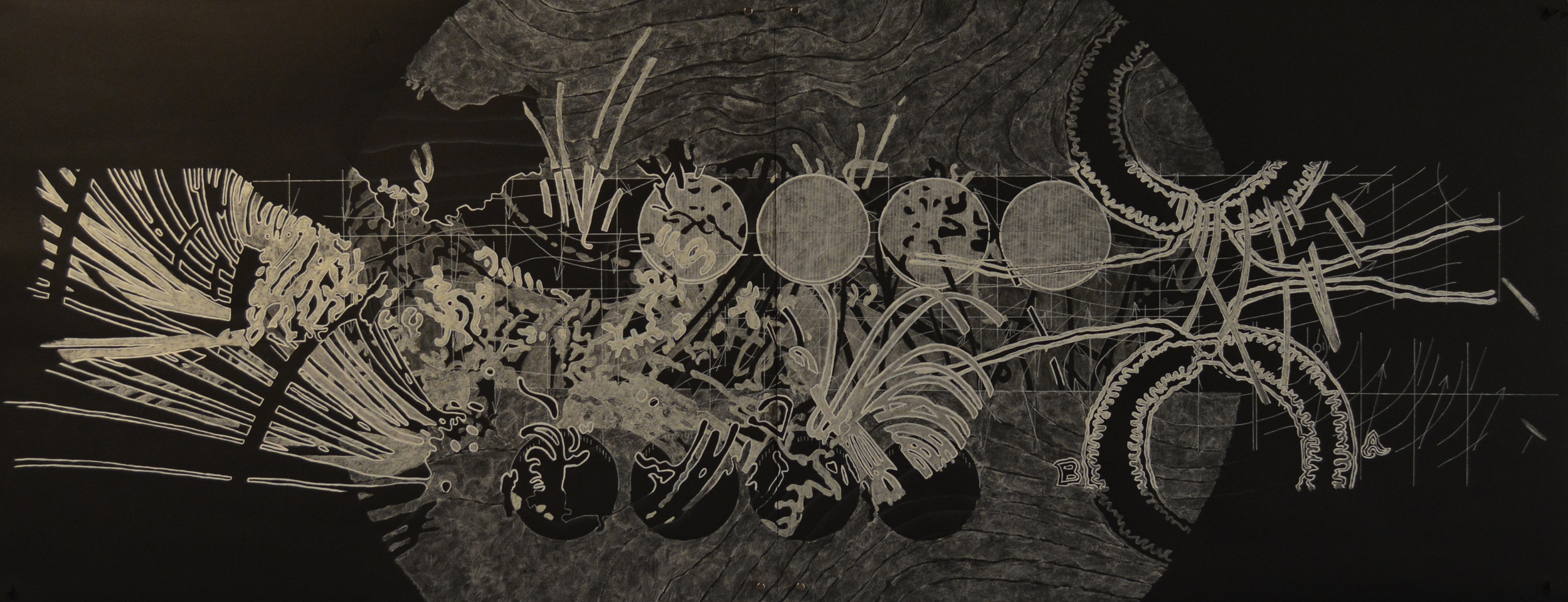 AB_ElectricUniversal2[Energy theory]_2014-2015_litroom_ink,pastelandphoto-luminescentpigmentonpaper_H59.5cmxW153cm_DSC_0301.jpg