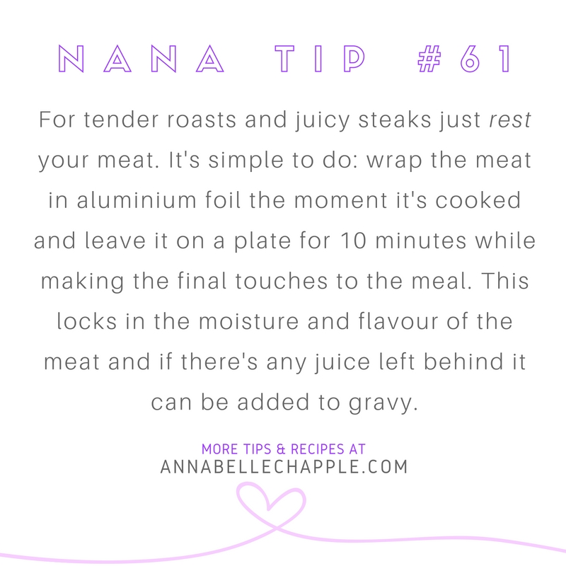 Cooking Tip Annabelle Chapple