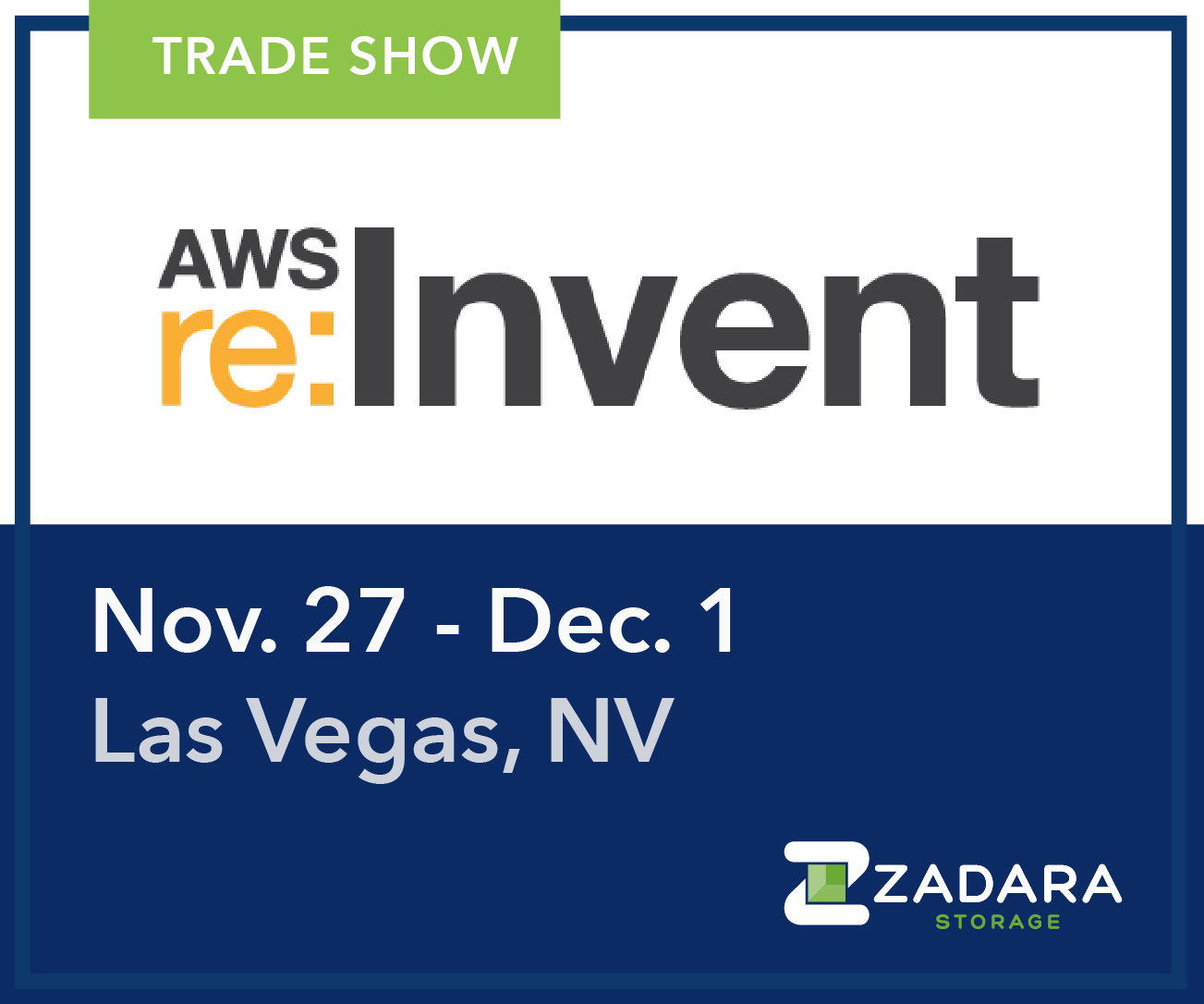 Zadara Storage at AWS re:Invent