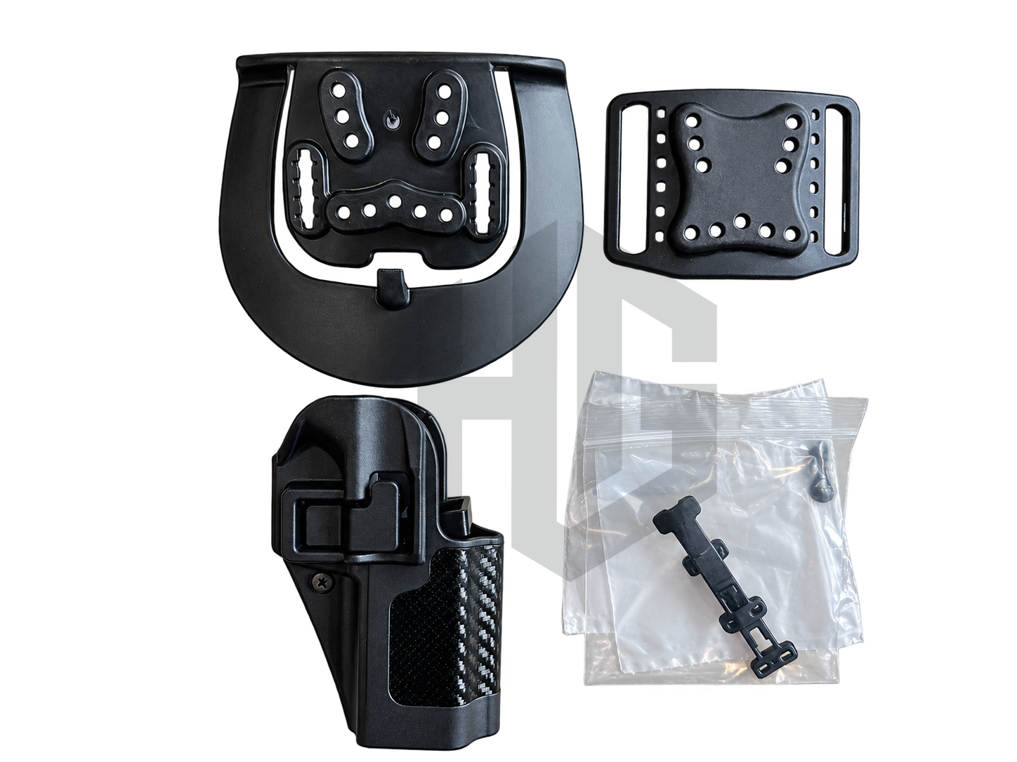 ซอง BLACKHAWK Ruger SR9 มือขวา 410041BK-R พร้อมฐาน Paddle ฐาน Belt Loop และถุงชิ้นส่วนย่อย