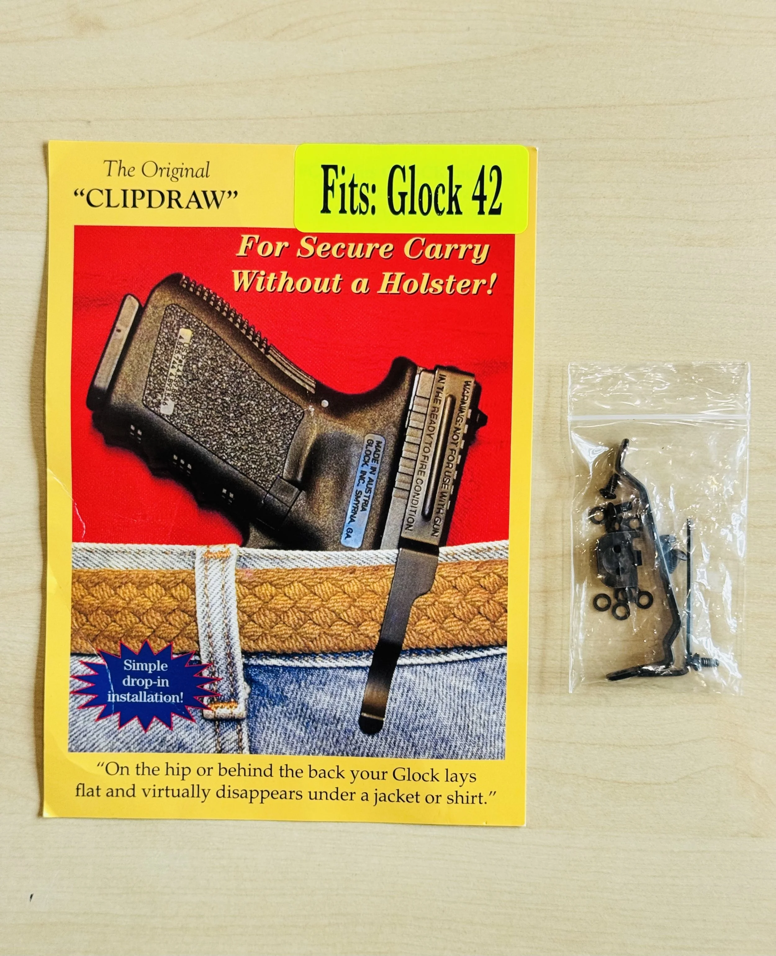 clipdrawใส่glockทุกรุ่นและGlock42