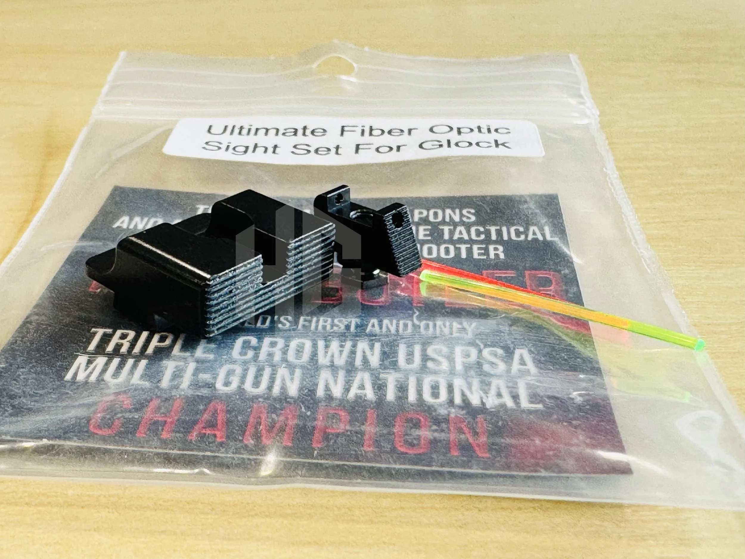 ศูนย์หน้าไฟเบอร์ออปติกและศูนย์หลัง TTI Ultimate รุ่น Standard Height สำหรับ Glock