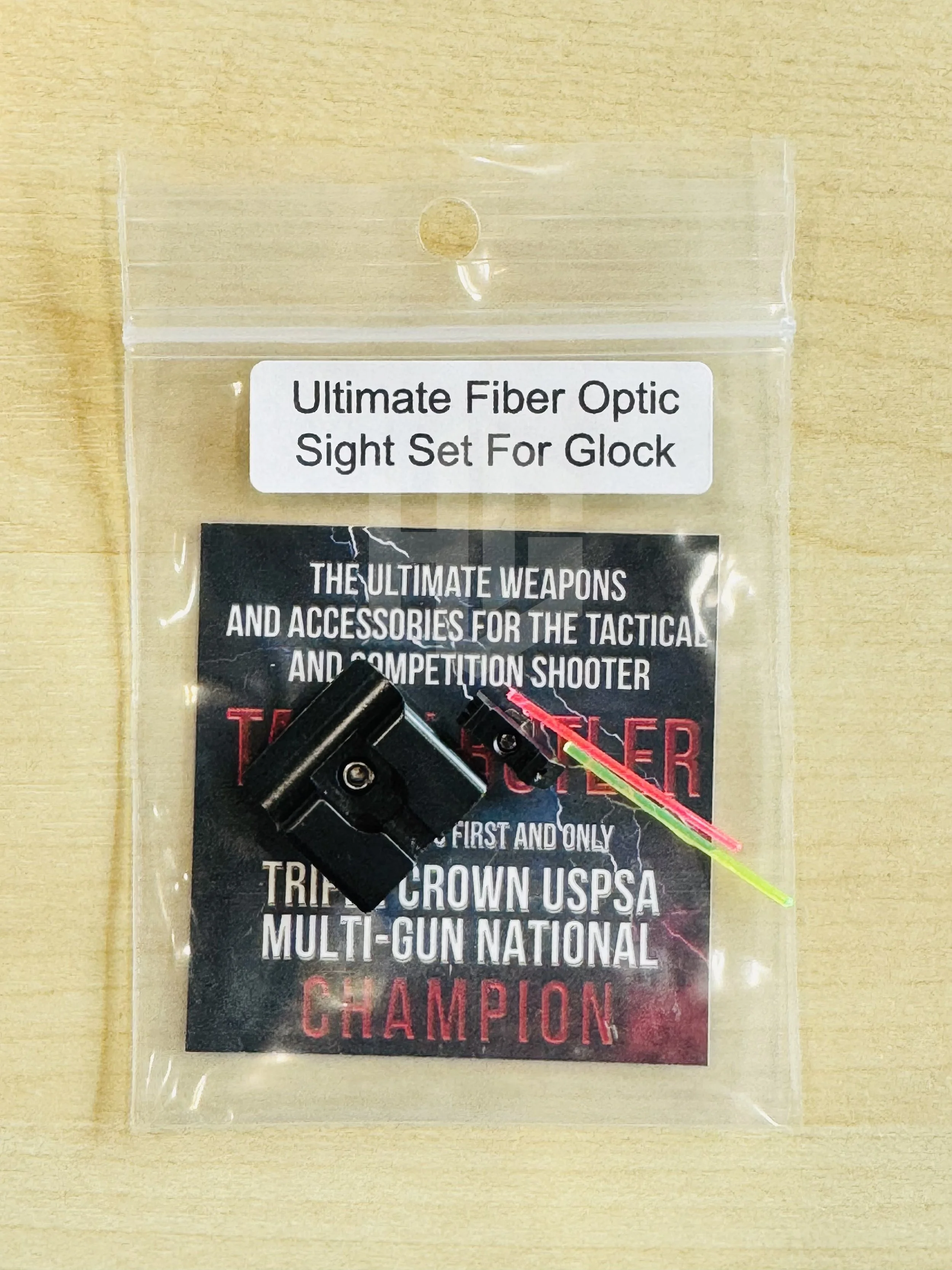 ชุดศูนย์ไฟเบอร์ออปติก TTI Ultimate Standard Height สำหรับ Glock สไลด์ปกติ