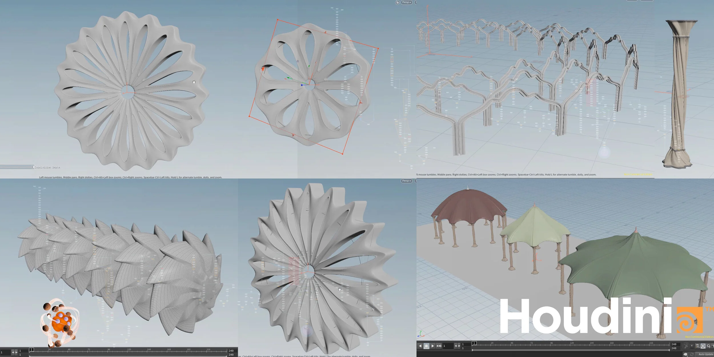 architectural Modeling in Houdini — VFX & CG Training Tutorials