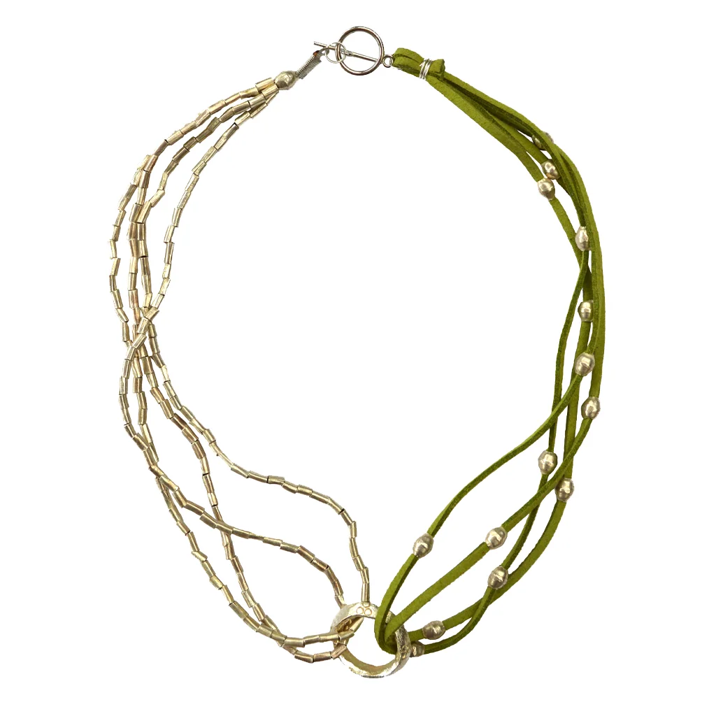 Leather and silver ring necklace.jpg