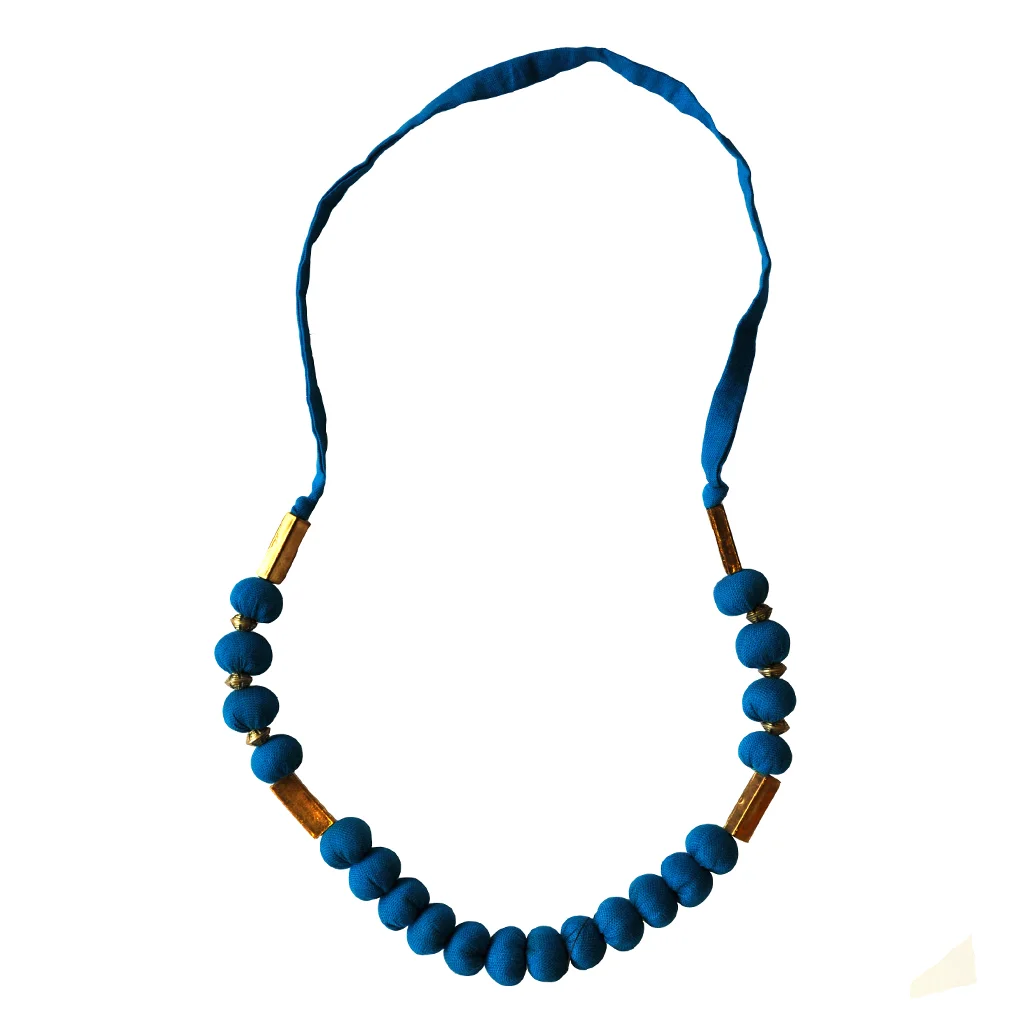 blue fabric bead necklace.jpg