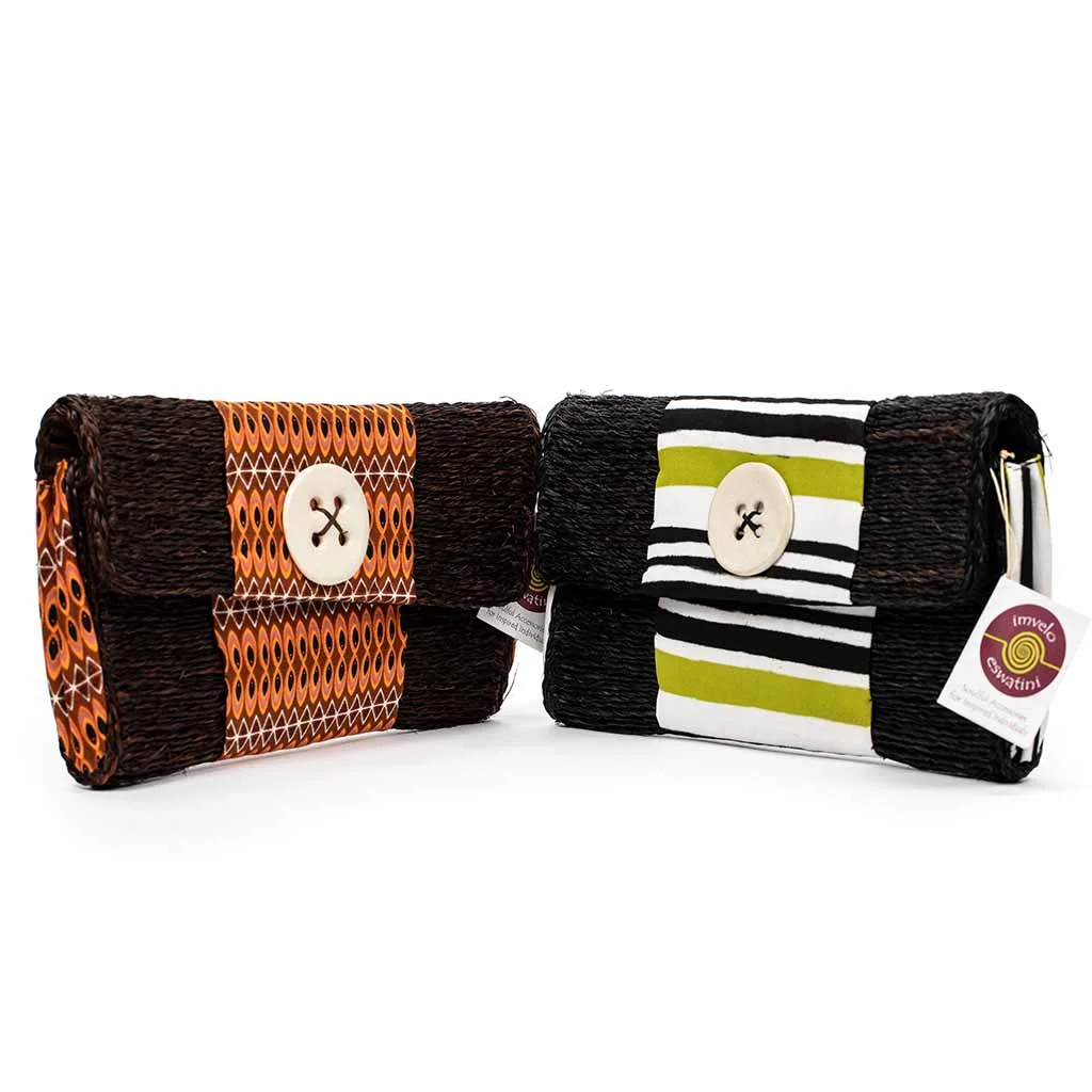 Imvelo big button clutch bag