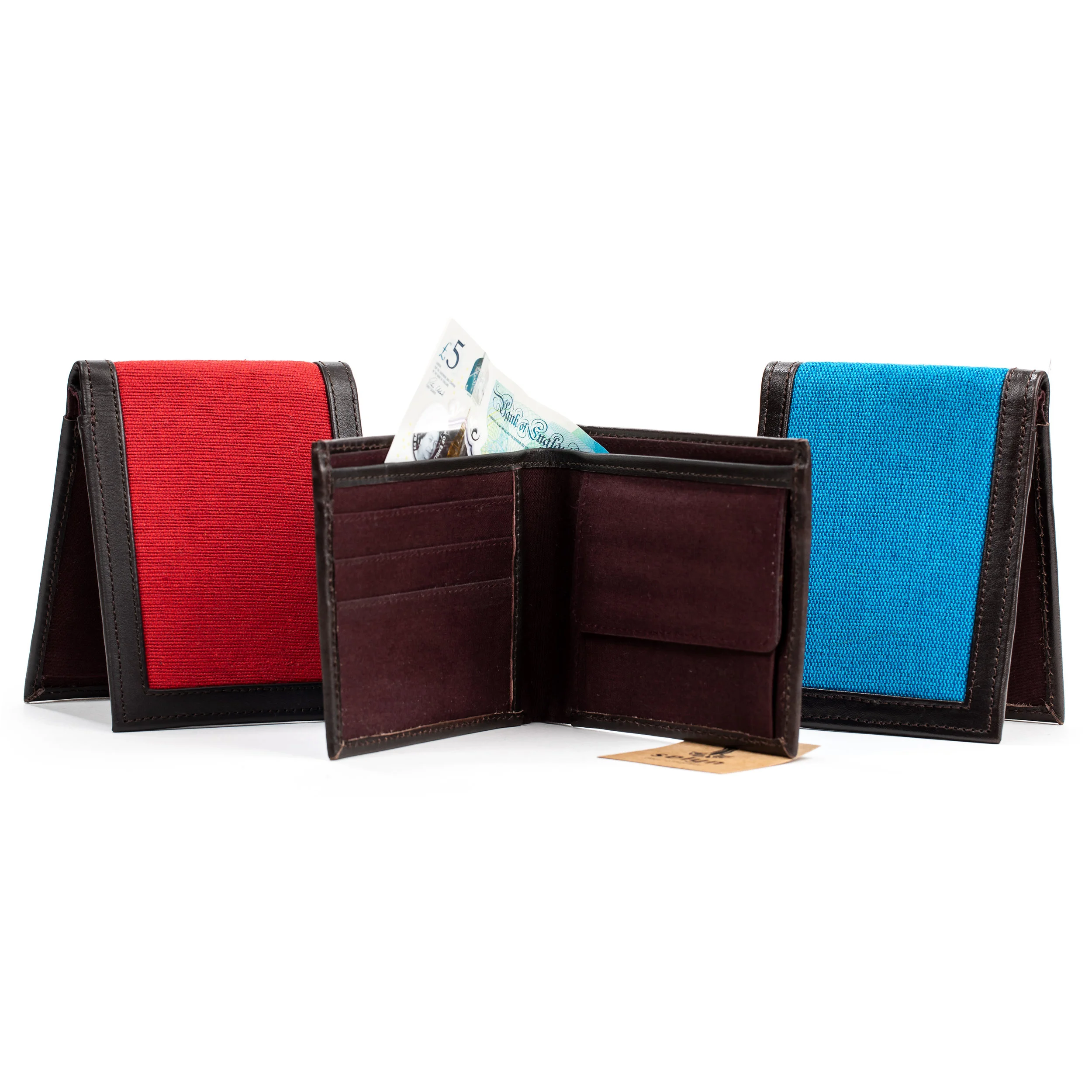 Gents Fabric Wallet - Reds or Blues?