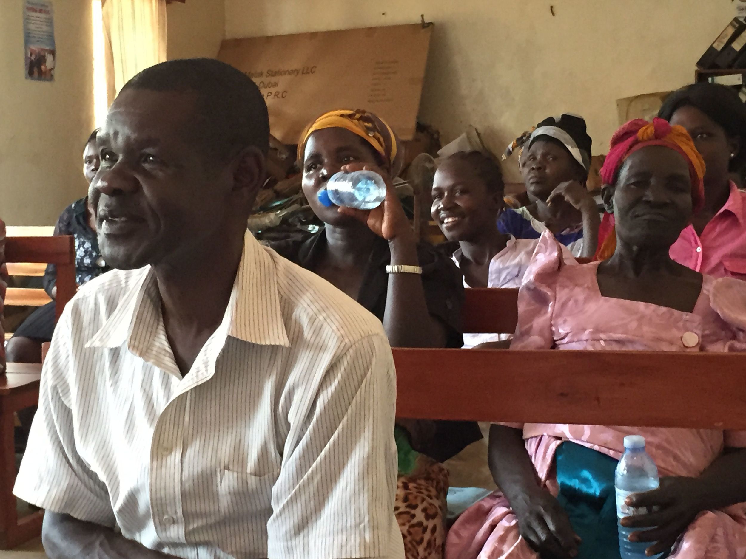 Water Source Committee members participate in training in sustainable water resource management.