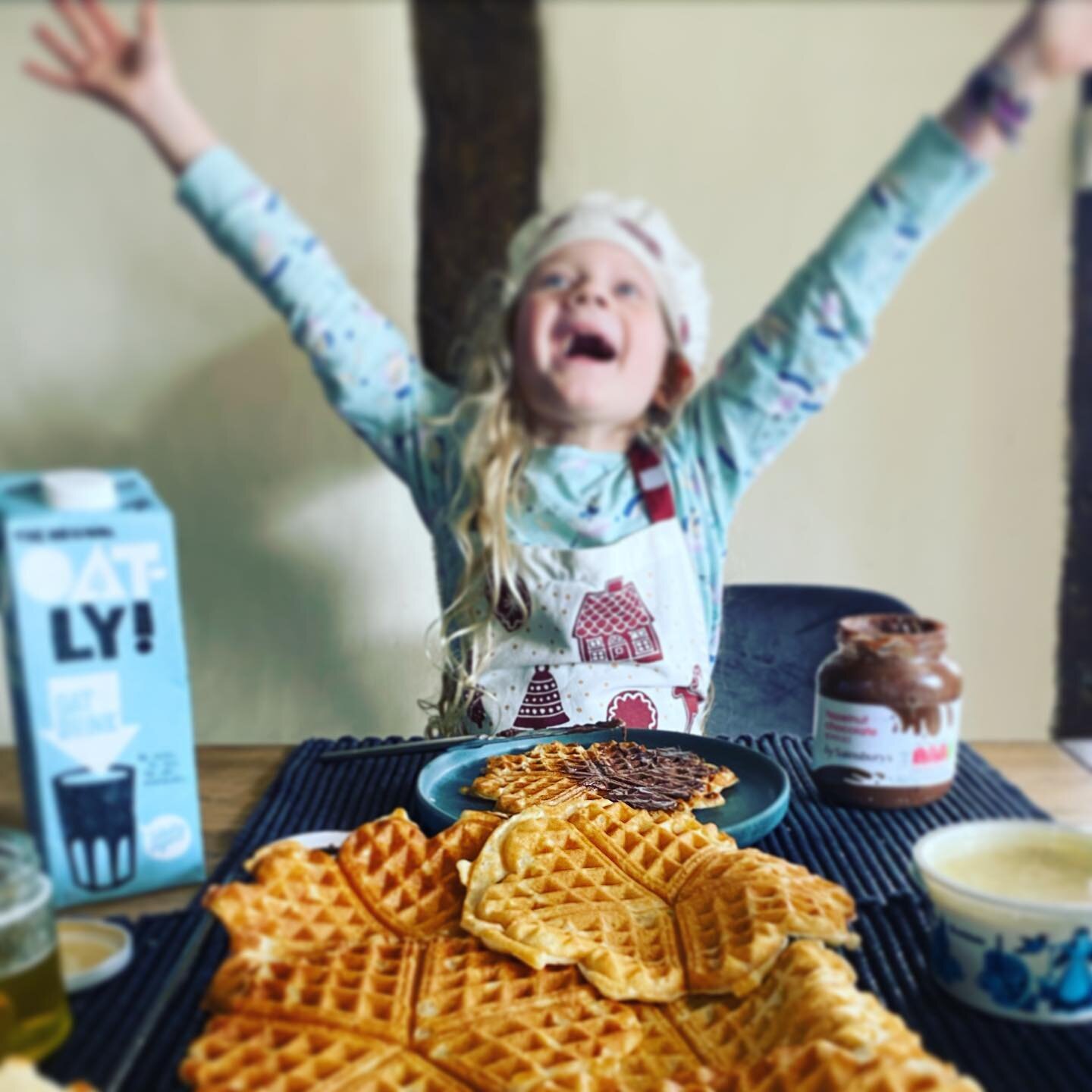 Who doesn&rsquo;t get excited about #waffles for brunch #vaffler #nordiccooking #hygge #kos