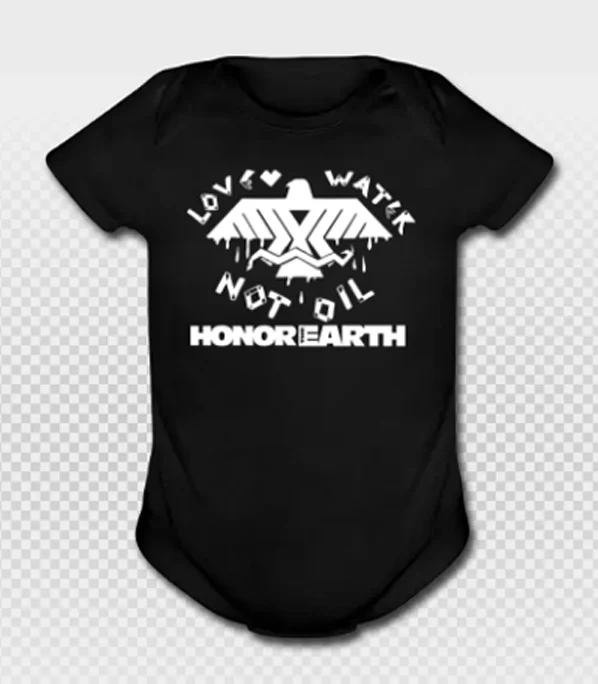 Short Sleeve Baby Bodysuit #LoveWaterNotOil