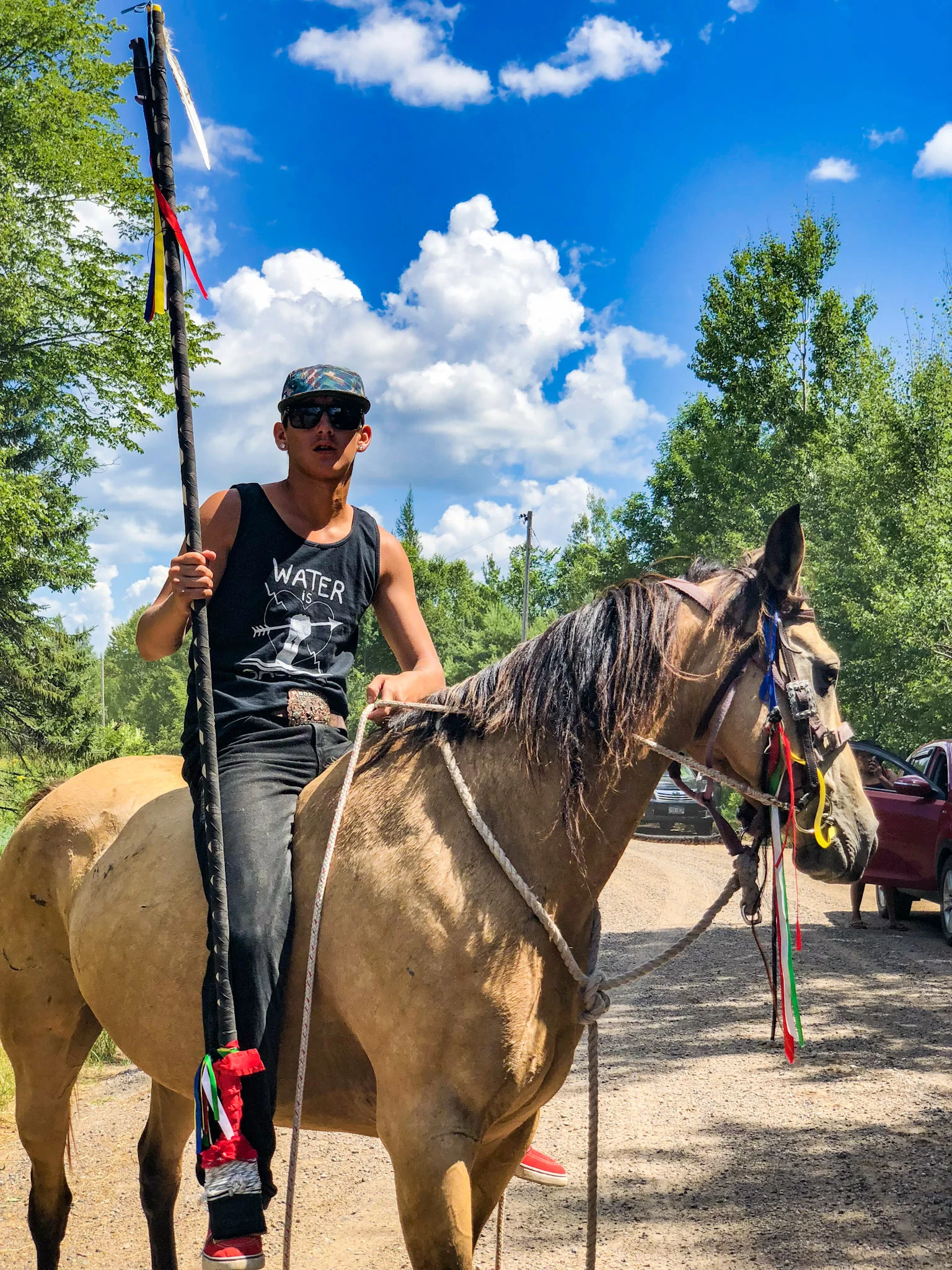 NEW! "Water is Sacred" Men's Muscle Tank or Tank Top Christi Belcourt