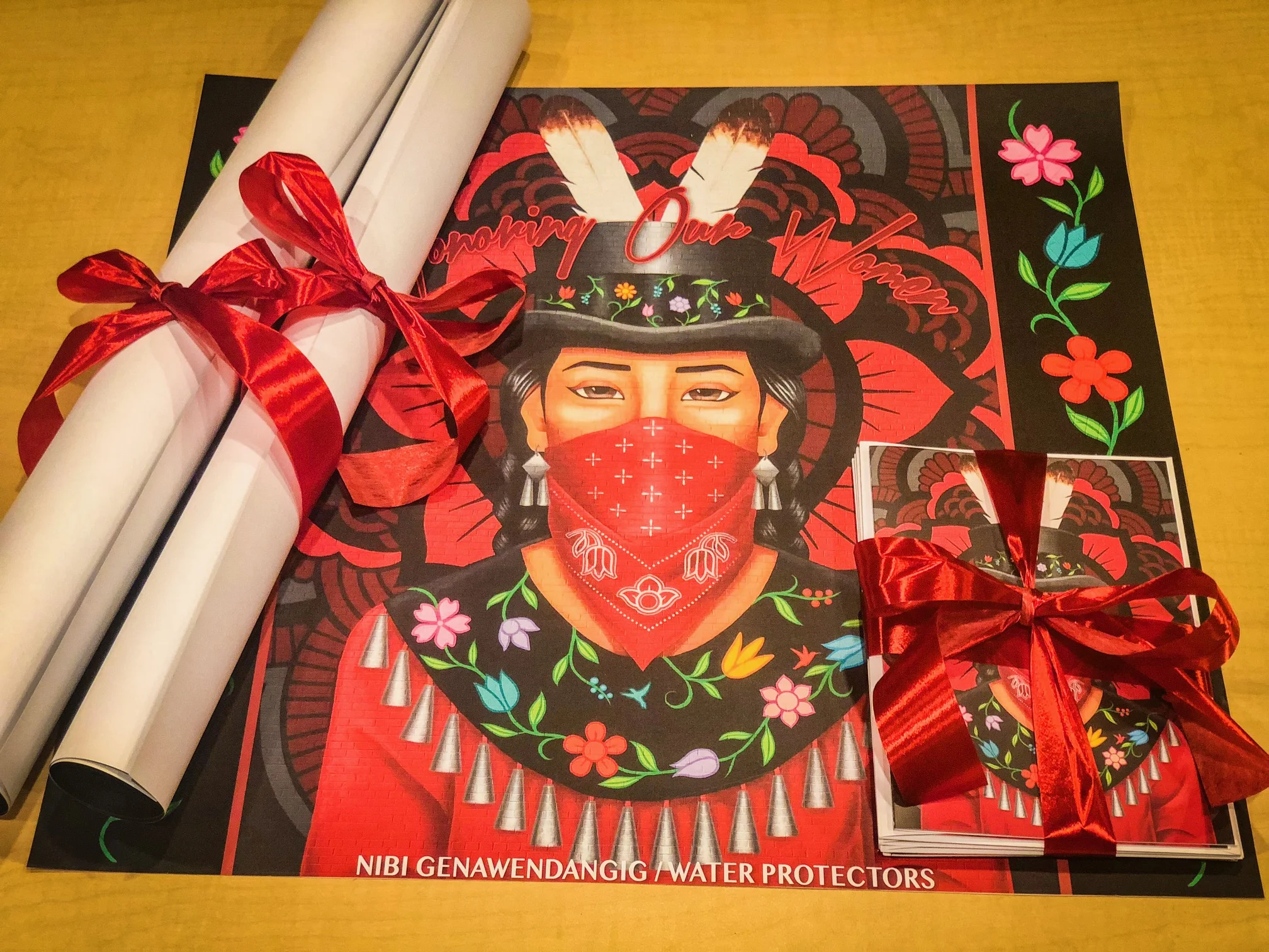 Gift a Mural Art Poster: Limited Edition "Anishinaabe Woman Water Protector"