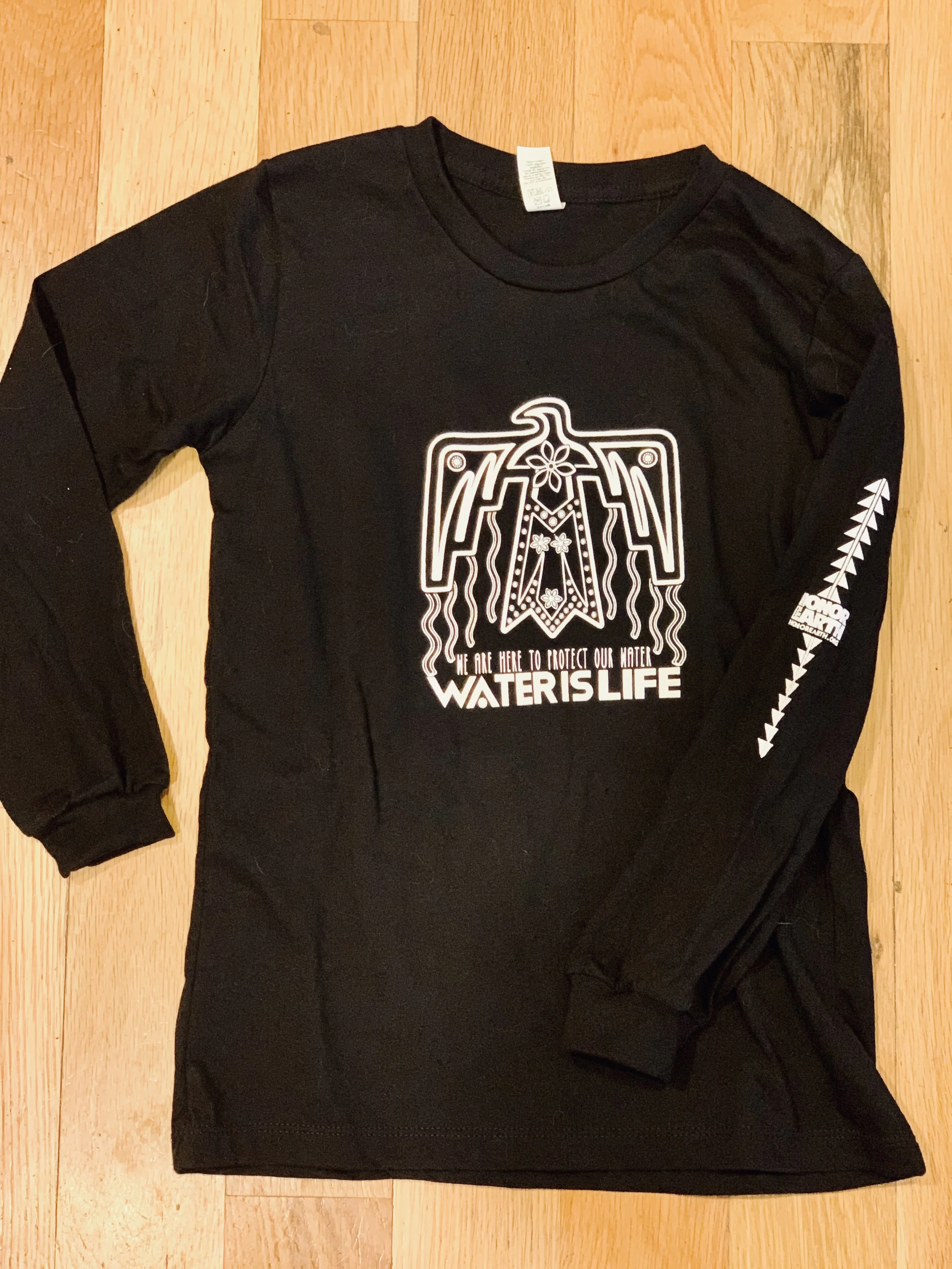 Water is Life: Youth Organic Long Sleeve Cree Tee