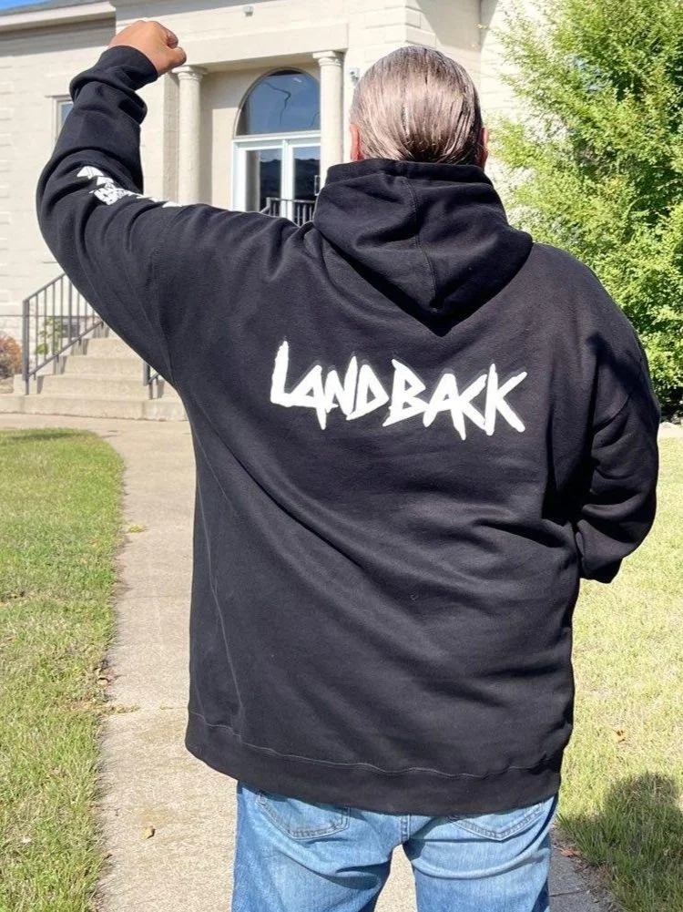 Land Back Heavyweight Hooded Unisex Sweatshirt