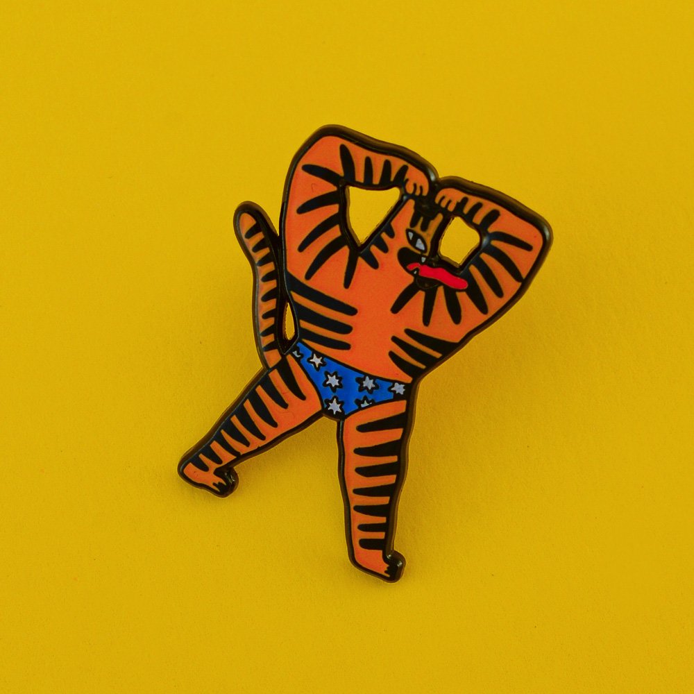 HOT AND SPICY TIGER pin — Egle Zvirblyte