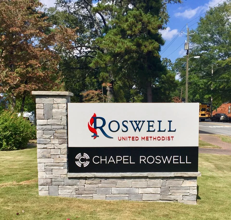 Monument- Roswell United Methodist Church